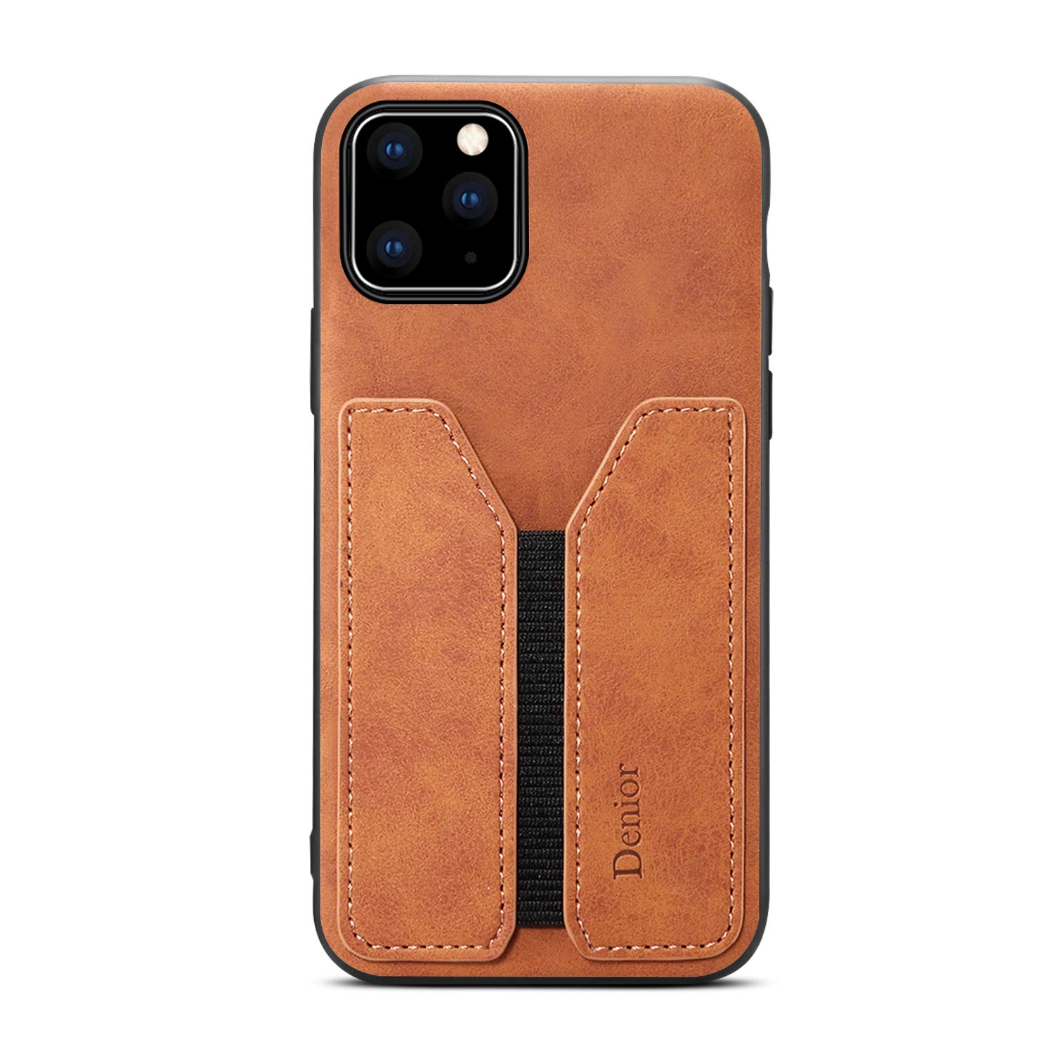 Kowauri iPhone 12/iPhone 12 Pro PU Leather Wallet Case with Credit Card Slots - Ultra Slim Protective Cover (Khaki) | Perfect for Everyday Use, Business Travel & Hands-Free Convenience