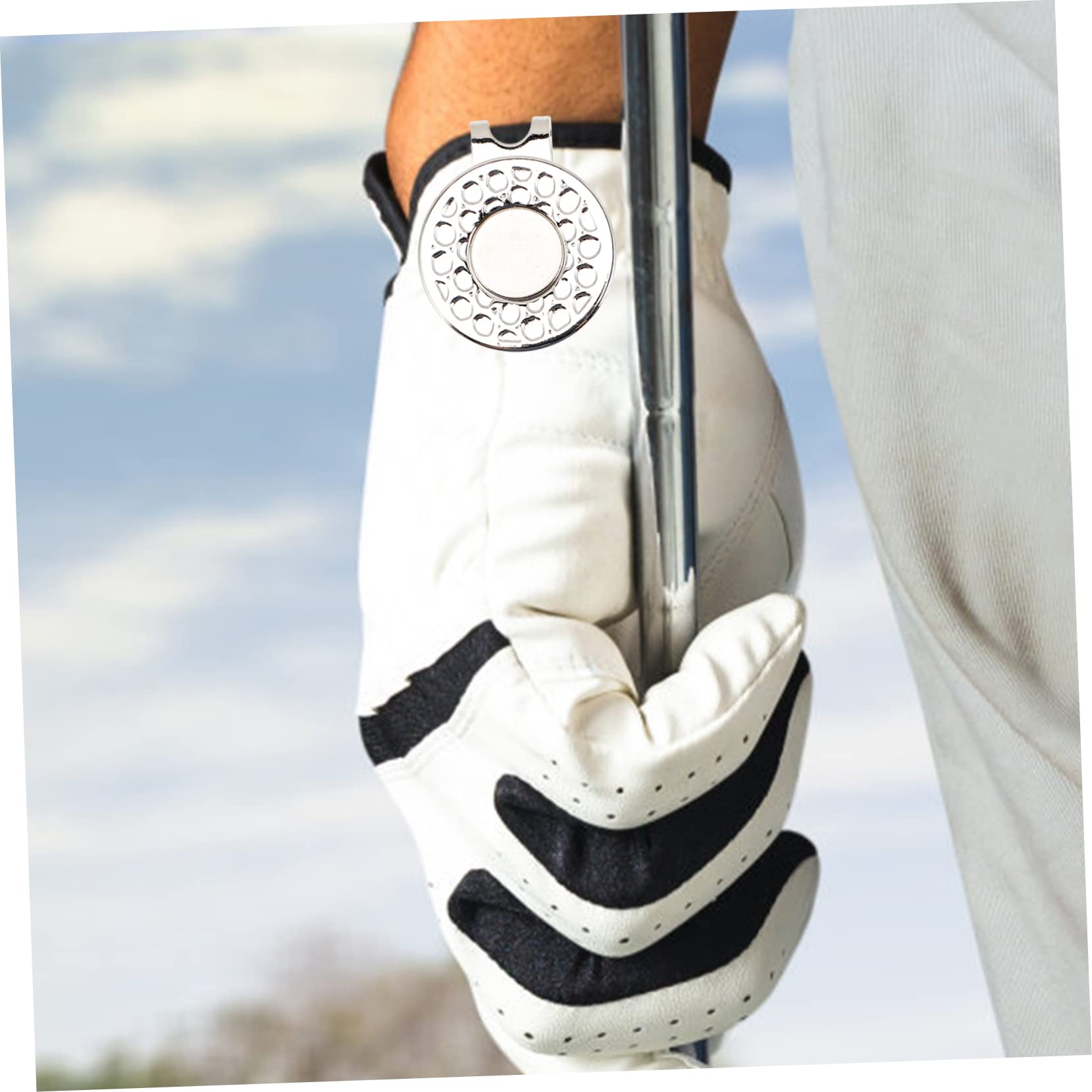 BESPORTBLE Golf Hat Clip Marker - Iron Kermit Golf Ball Marker Belt Clip with Portable Alloy Design - Perfect for Golf Accessories & On-Course Convenience