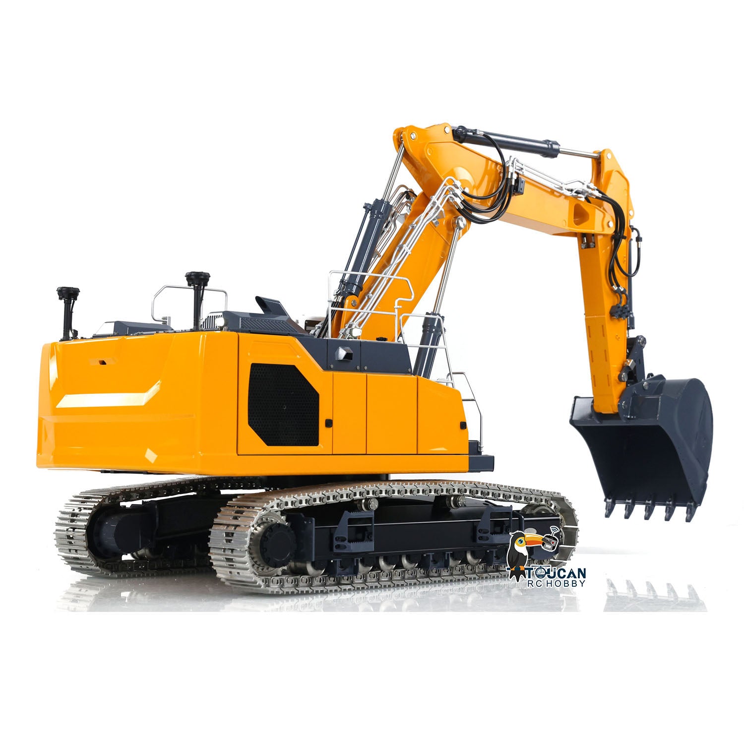 LESU 1/14 Scale 3-Section Arm Metal Hydraulic RC Excavator Toy - LR945 Radio Remote Control Construction Digger (PNP/RTR Options) for Kids & Adults - Perfect for Construction Play, Backyard Digging & RC Hobby Enthusiasts