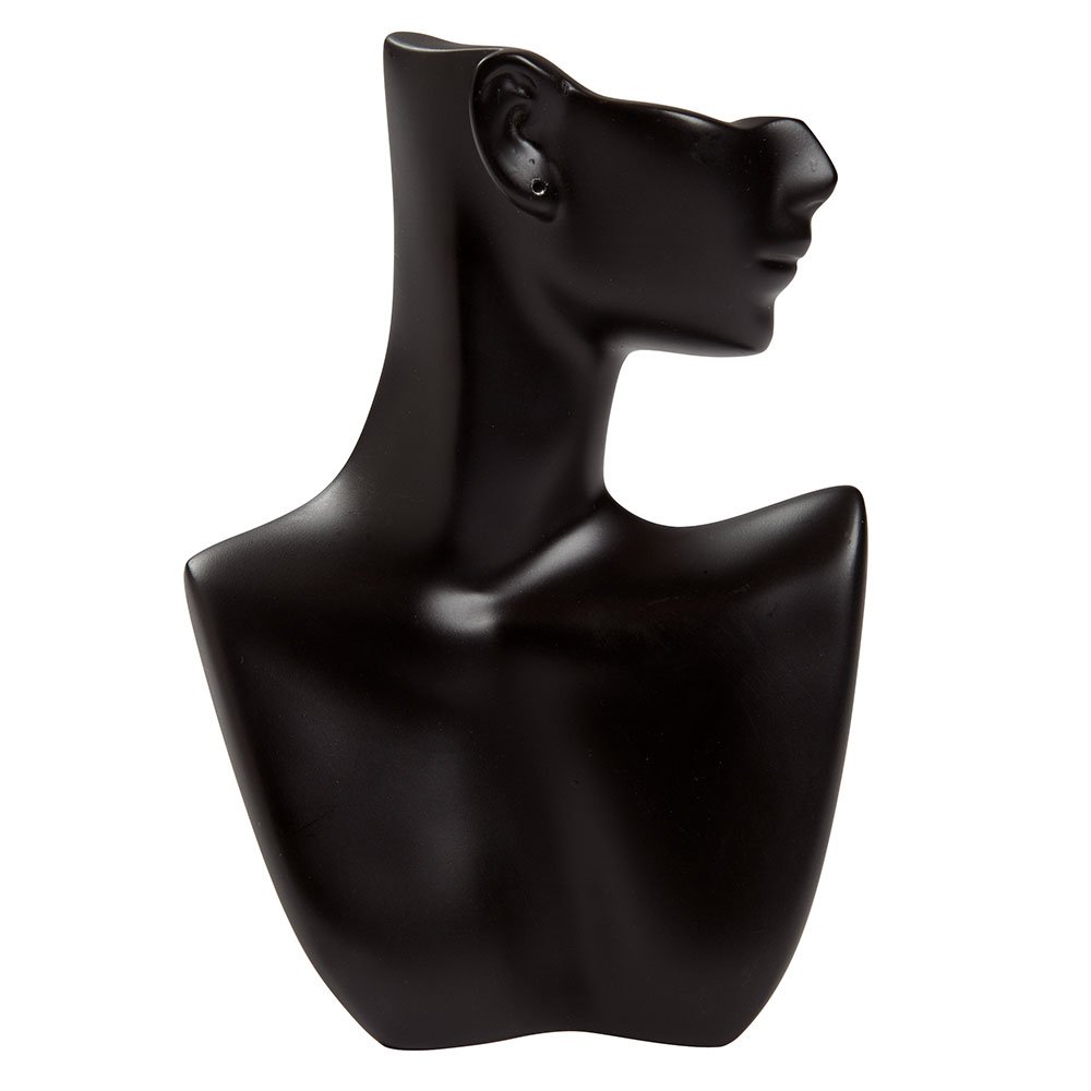 SSWBasics Small Side Profile Black Earring and Necklace Display Stand - Set of 3 for Jewelry Store, Boutique & Home Decor Showcase