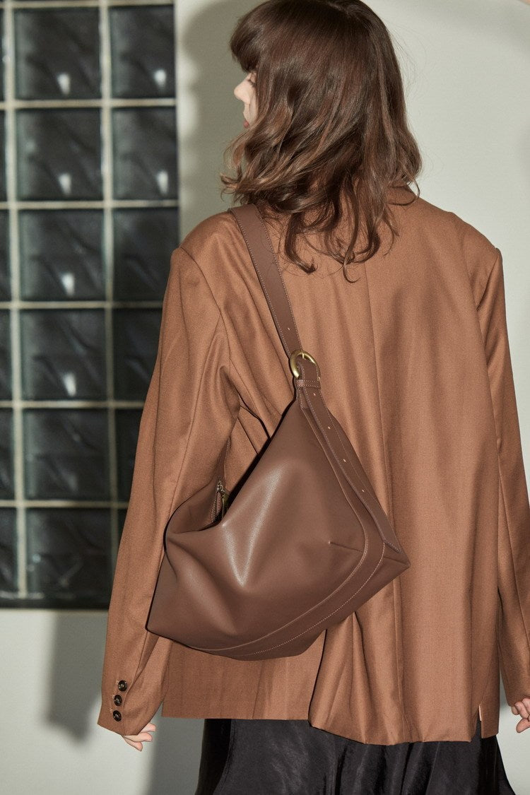 Genuine Leather Shoulder Bag for Women - Large Capacity Crossbody Purse with Adjustable Strap - Perfect for Work, Travel & Everyday Use
