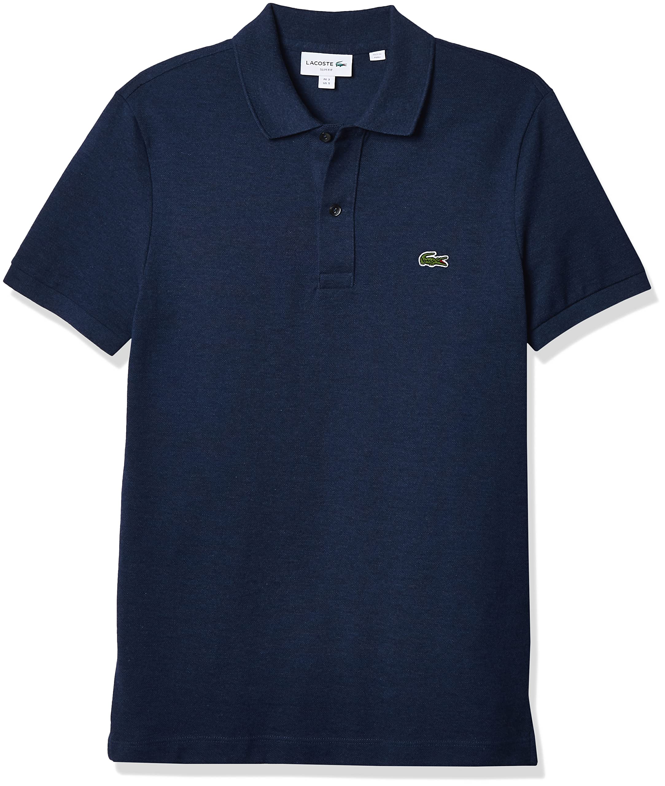 Lacoste Men's Slim Fit Short Sleeve Polo Shirt - Classic Pique Cotton, Breathable & Comfortable for Golf, Tennis, Casual Wear & Office Outfits