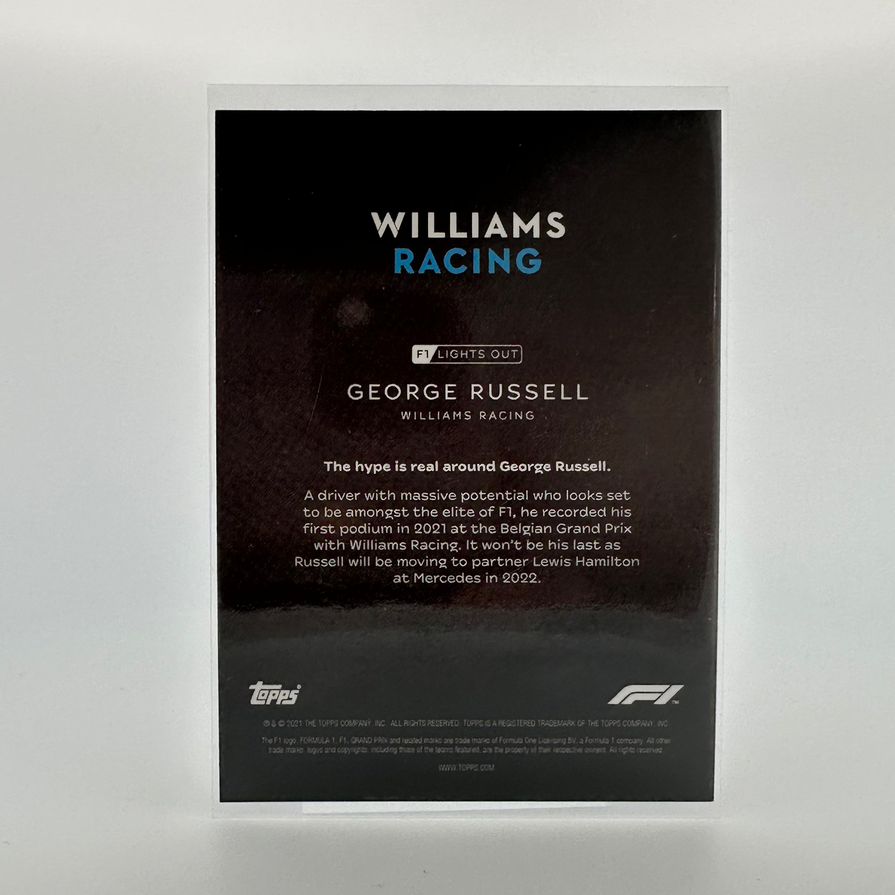75 George Russell Green Parallel Racing Driver Card - Perfect for F1 Collectors, Fans & Memorabilia Enthusiasts