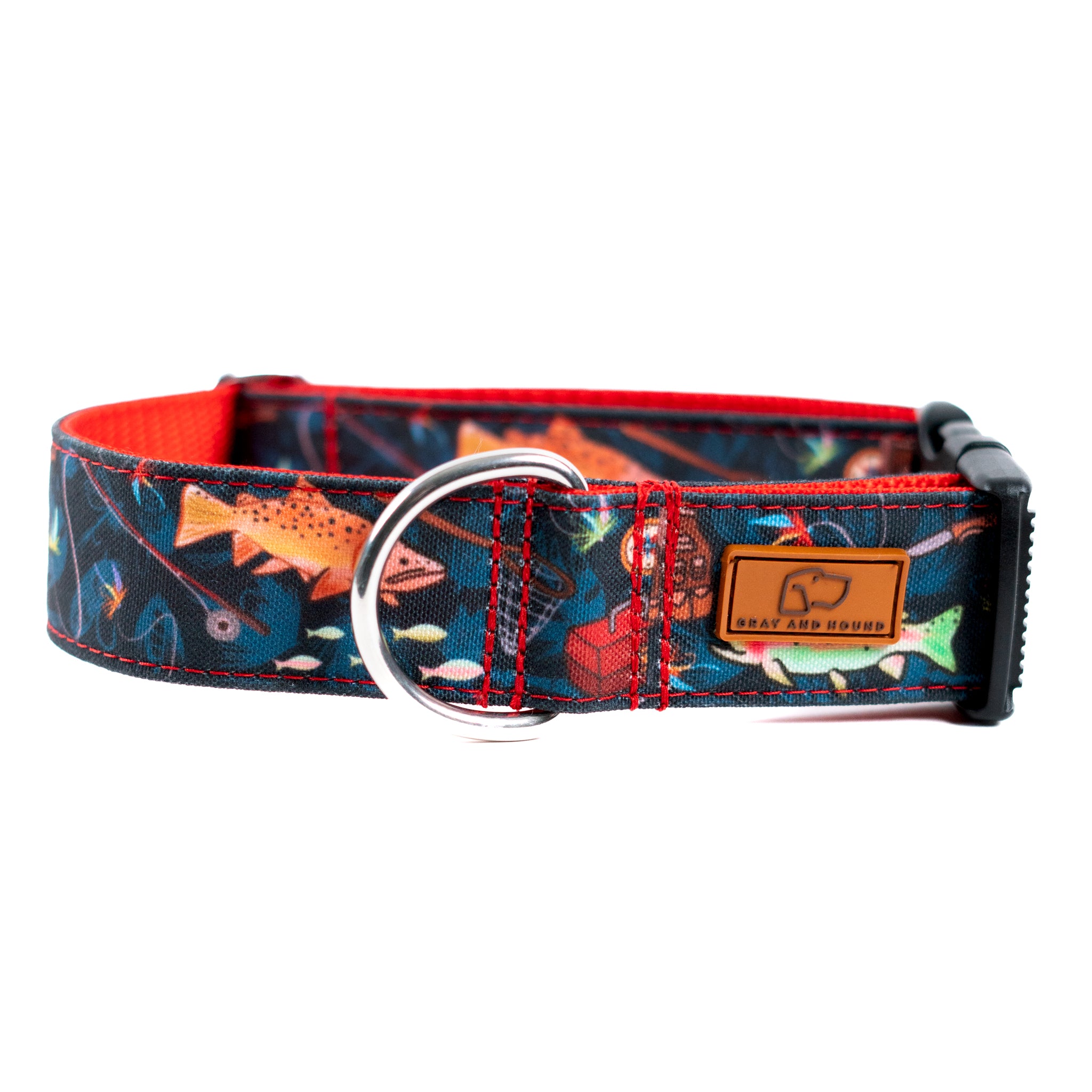 Premium Kenai River Dog Collar - Durable Nylon Pet Collar with Heavy-Duty Metal Buckle, Adjustable & Reflective for Safety | Perfect for Hiking, Camping & Outdoor Adventures with Your Dog