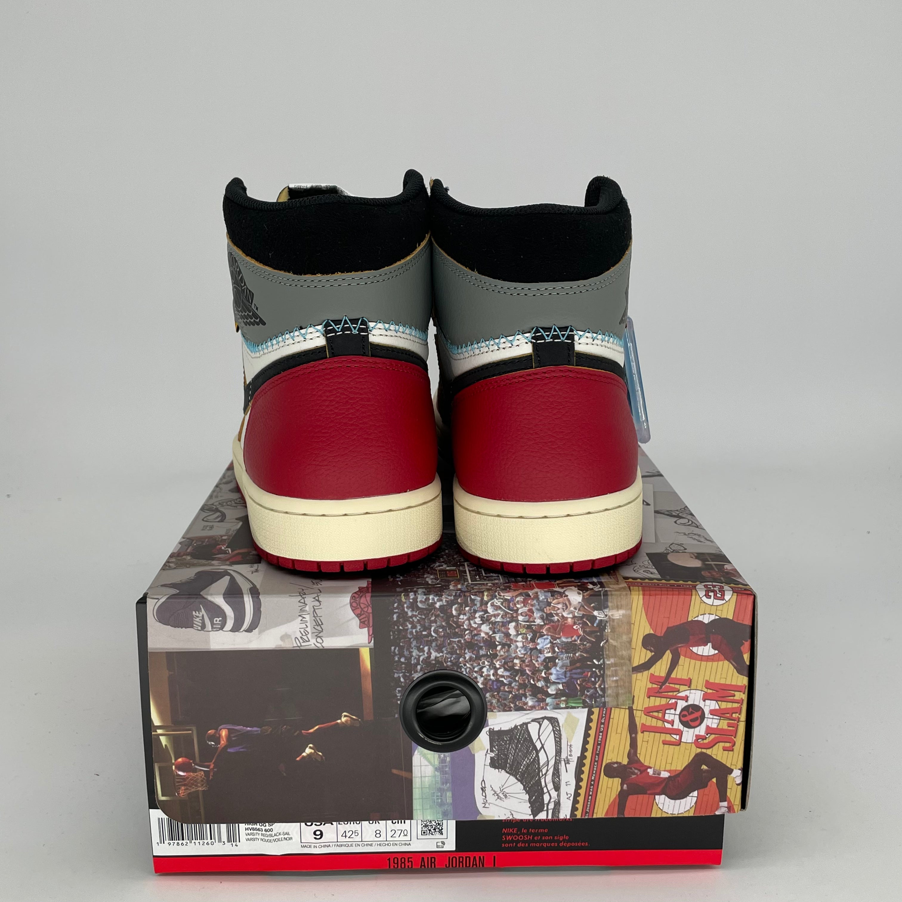 AIR JORDAN 1 UNION LA CHICAGO SHADOW Sneakers - Men's Size 9/10.5W (HV8563-600) - Retro Basketball Shoes for Streetwear & Collectors