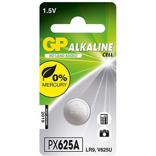 GP PX625A / LR9 / V625U Alkaline Battery - 1 Pack - High-Performance Power for Watches, Calculators & Medical Devices