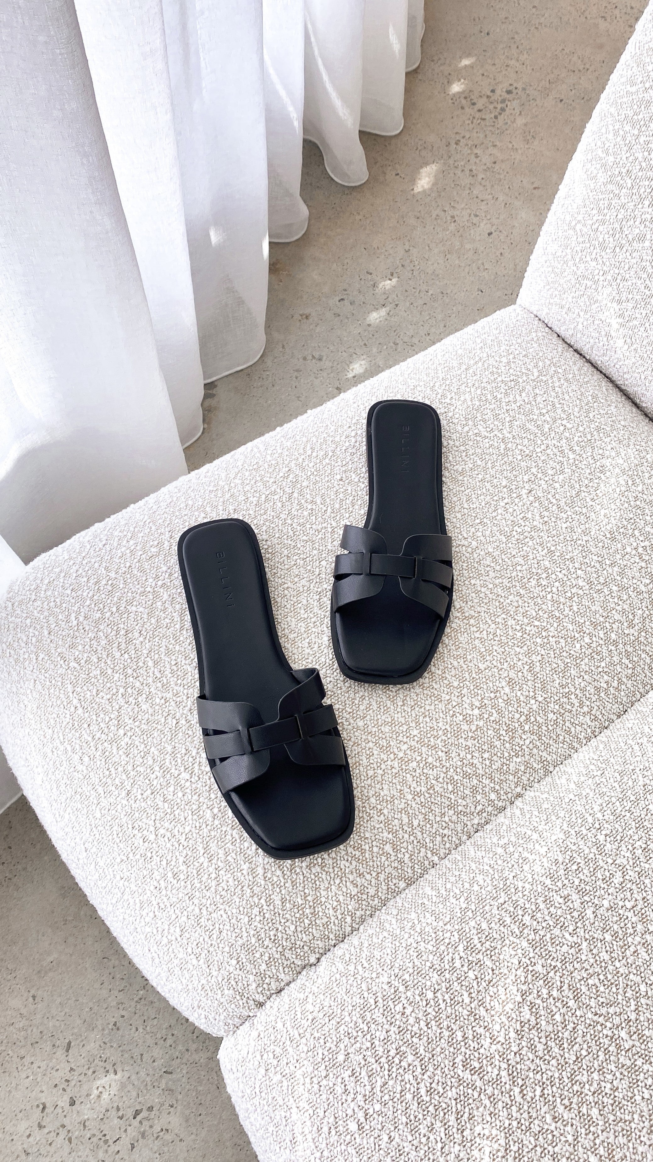 Gretal Slide Sandals for Women - Black Comfortable Summer Slides - Perfect for Beach, Pool, and Casual Wear
