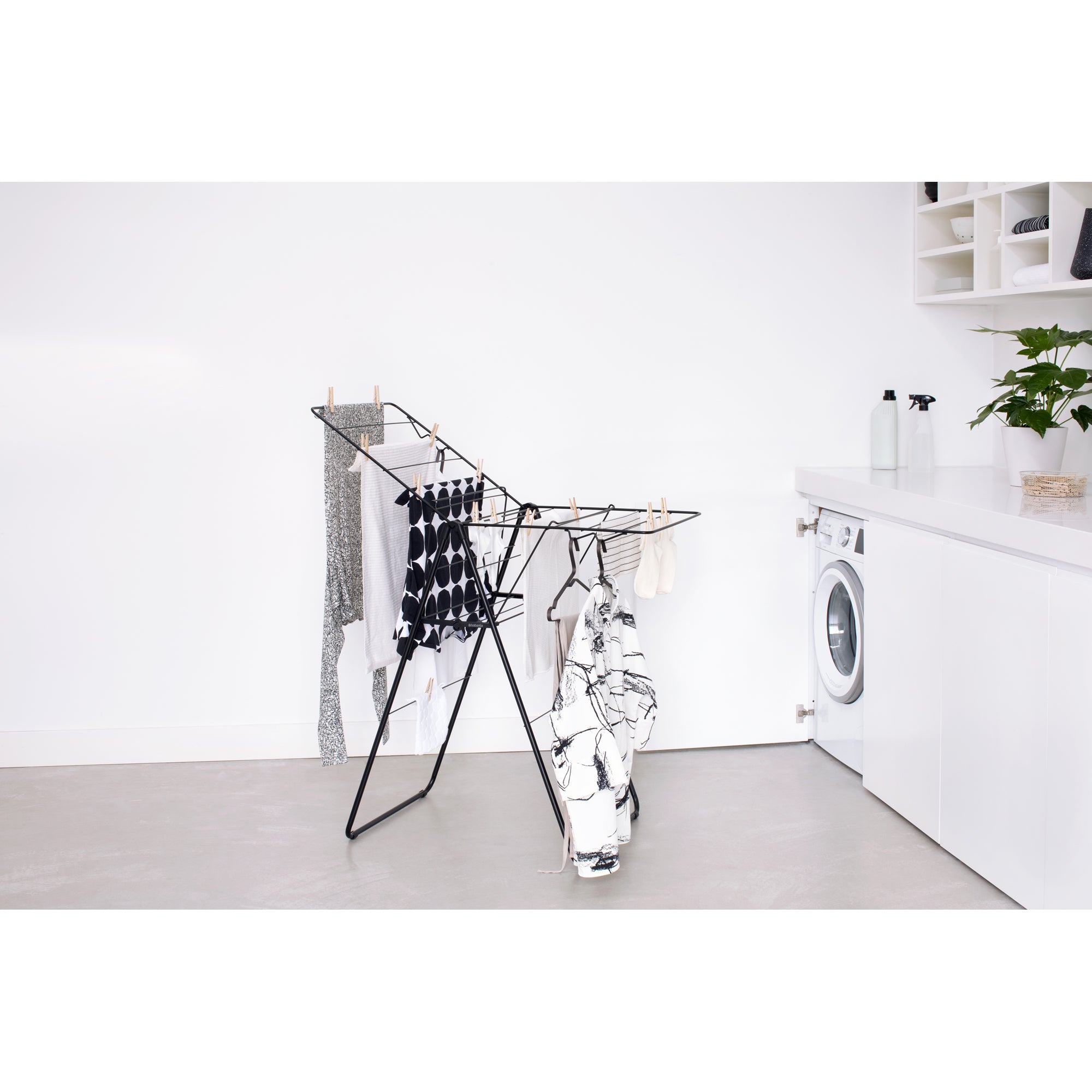 15M Heavy-Duty Stainless Steel Clothes Drying Rack - Foldable Laundry Hanging Rack for Indoor/Outdoor Use - Perfect for Apartments, Balconies & Camping