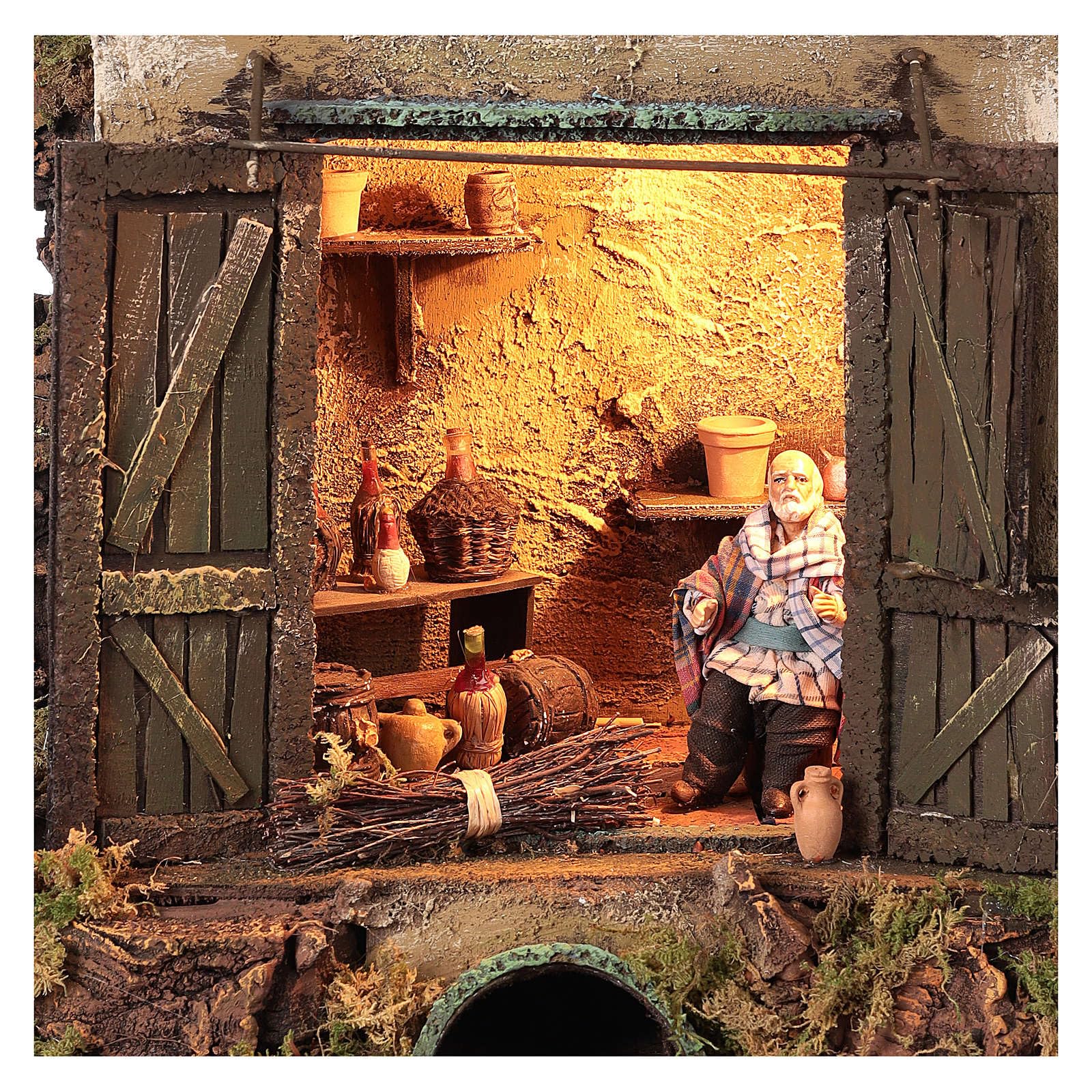 10cm LED Illuminated Neapolitan Nativity Scene - Perfect for Christmas Decor, Home Display, and Holiday Tabletop Centerpiece