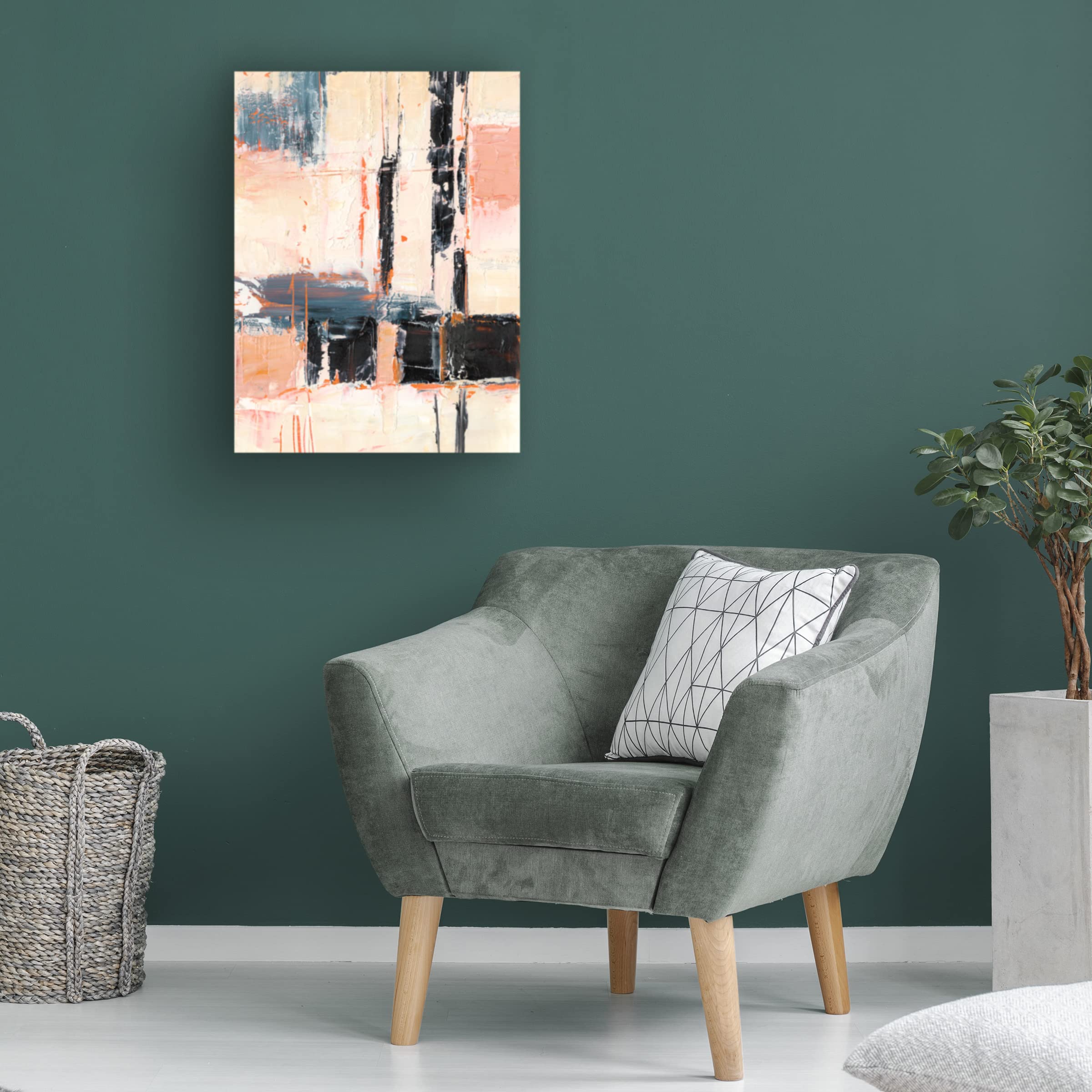 Ethan Harper 'Coral and Sand II' Canvas Wall Art Print - Coastal Beach Decor for Living Room, Bedroom & Office