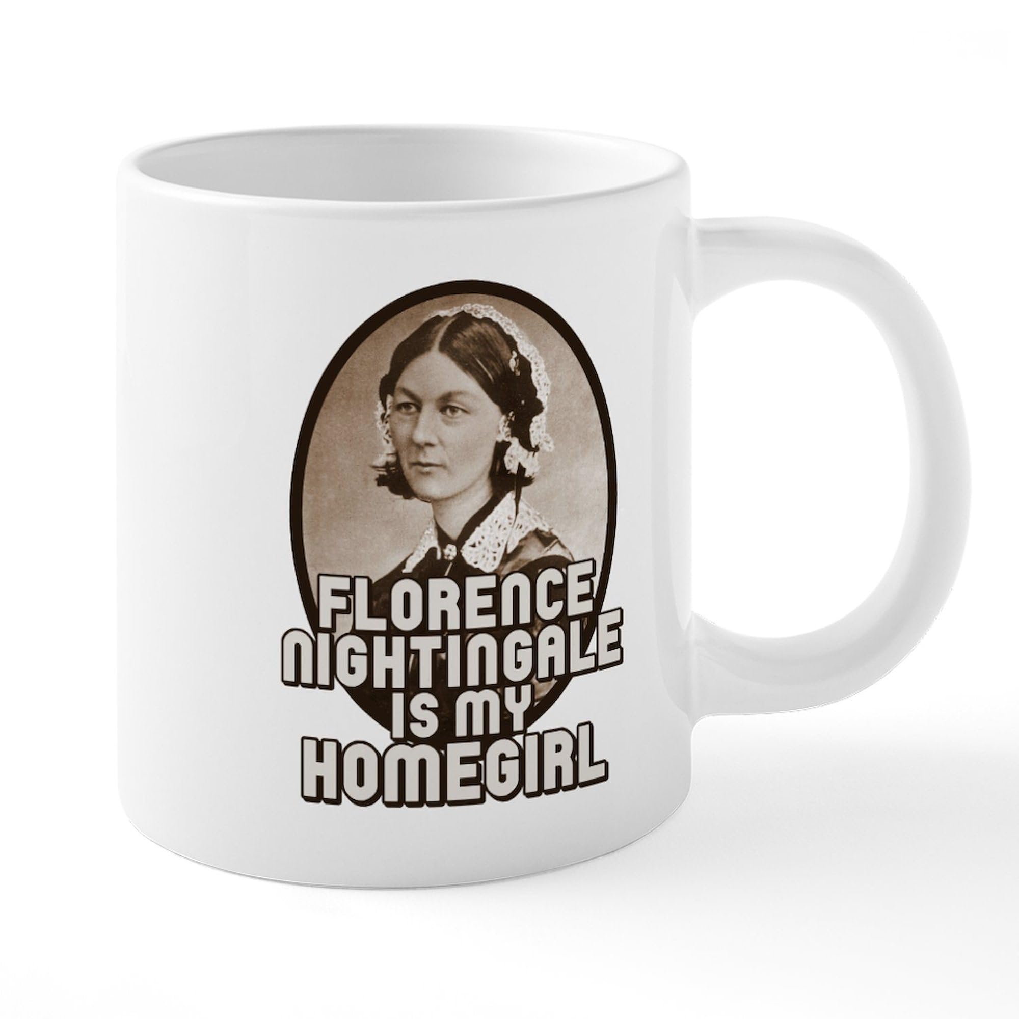 Florence Nightingale 20 oz Ceramic Coffee Mug - Large Insulated Tea Cup for Nurses, Doctors & Healthcare Workers - Perfect for Hospitals, Clinics & Office Use