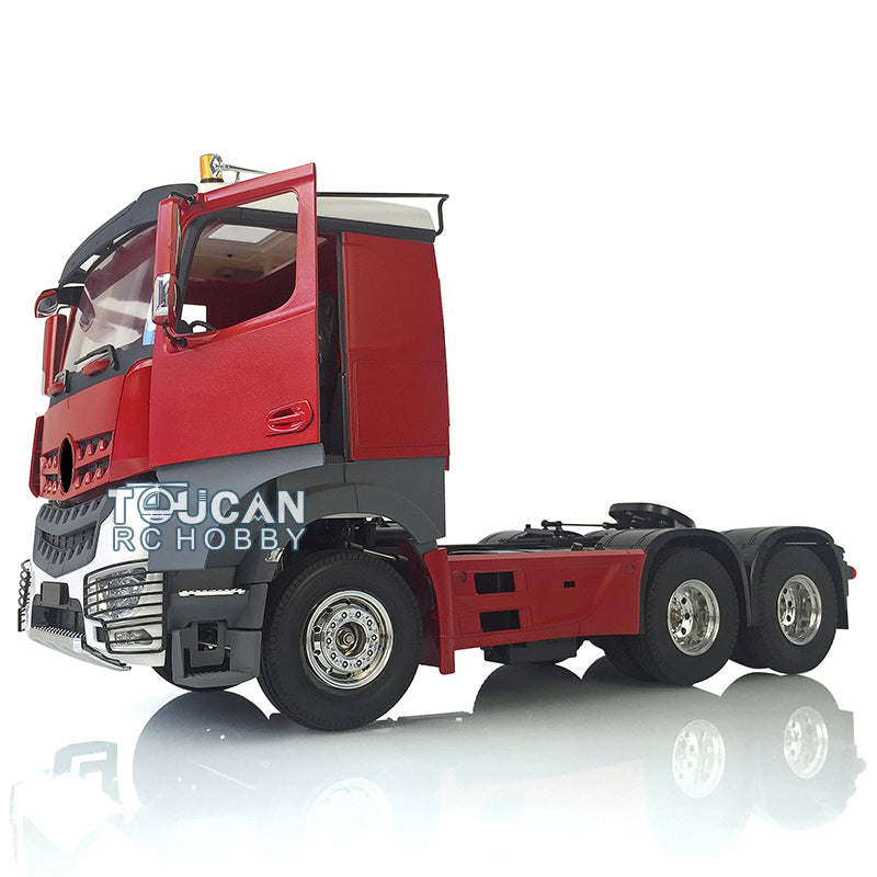 1/14 Scale Toucan Hobby 6x4 RC Tractor Truck with 3 Axles - Remote Control Construction Vehicle Kit with Painted Body & DIY Parts - Perfect for RC Enthusiasts, Construction Vehicle Collectors, and STEM Learning Projects