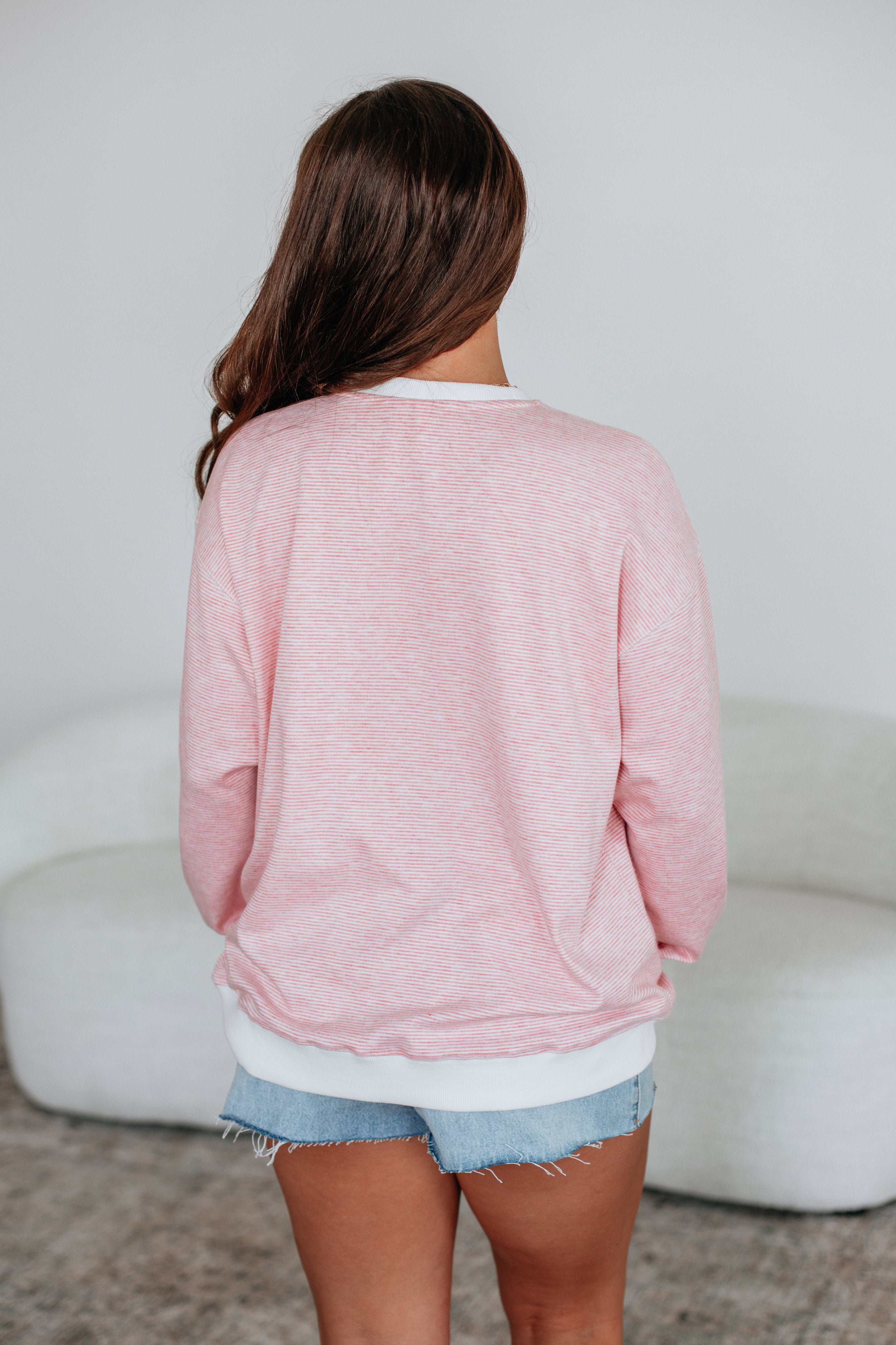 Mika Striped Women's T-Shirt - Rose Mix Color Casual Tee for Everyday Wear | Perfect for Outfits, Layering & Summer Fashion