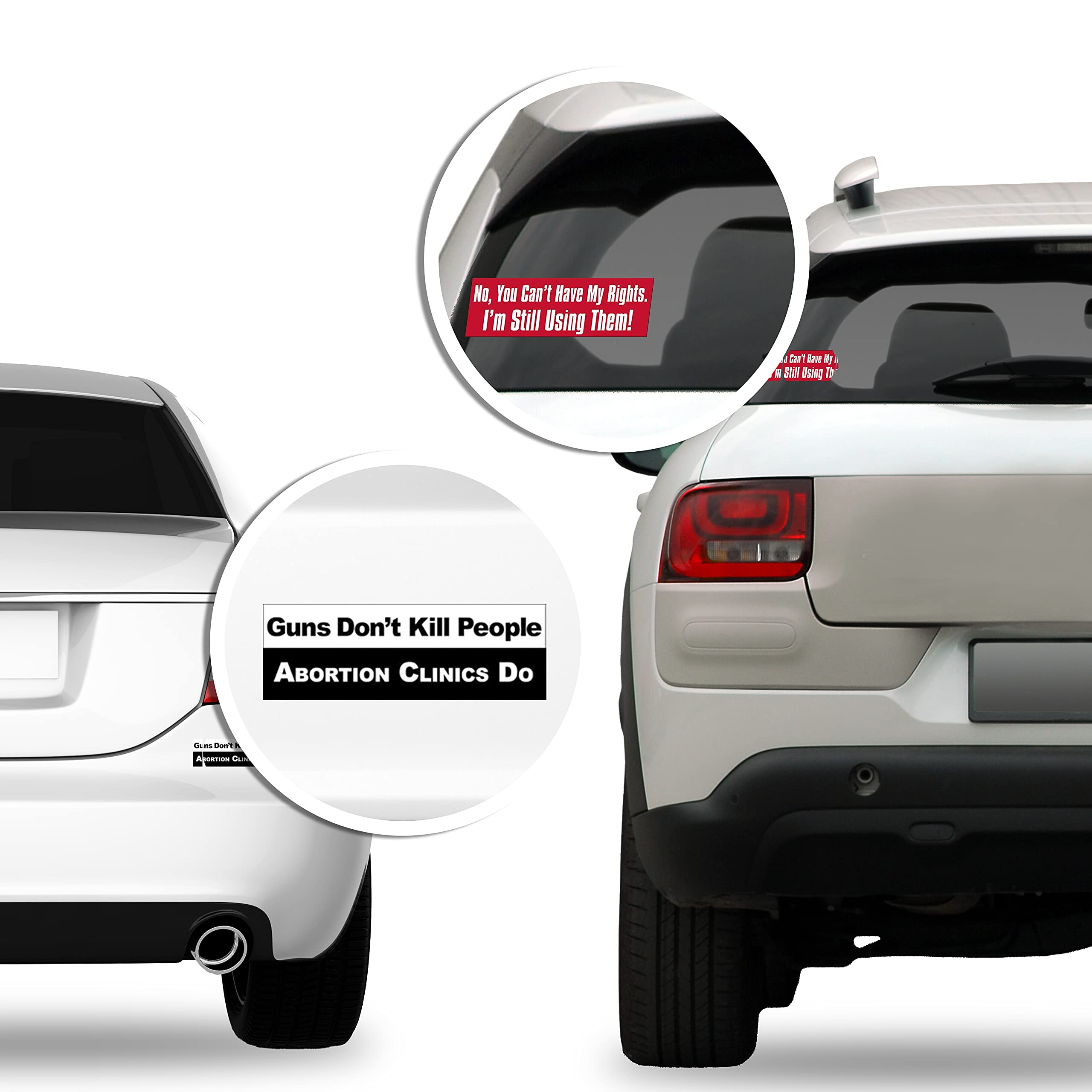 Guns Don't Kill People Bumper Sticker - 3x8 Inch Vinyl Decal for Cars & Trucks - Funny 2nd Amendment Political Statement - Perfect for Conservative Supporters & Gun Rights Advocates