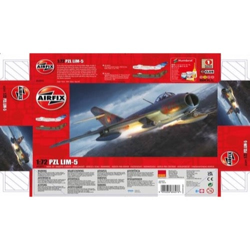 Airfix A03092 1/72 Scale LIM-5 Fighter Aircraft Model Kit - Perfect for Collectors & Hobbyists | Display, Gifts, or WWII Historical Dioramas