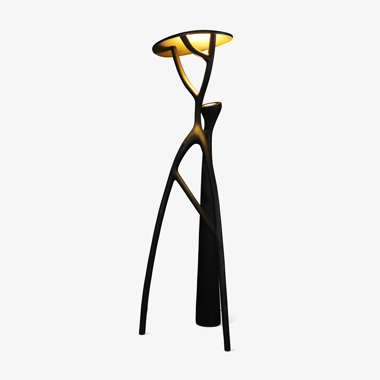 Gothic Tree Sculpture Floor Lamp - Handcrafted Black Metal Tree Design Standing Light for Living Room, Bedroom, or Gothic Home Decor - Perfect for Halloween, Dark Aesthetic, and Fantasy Themed Spaces
