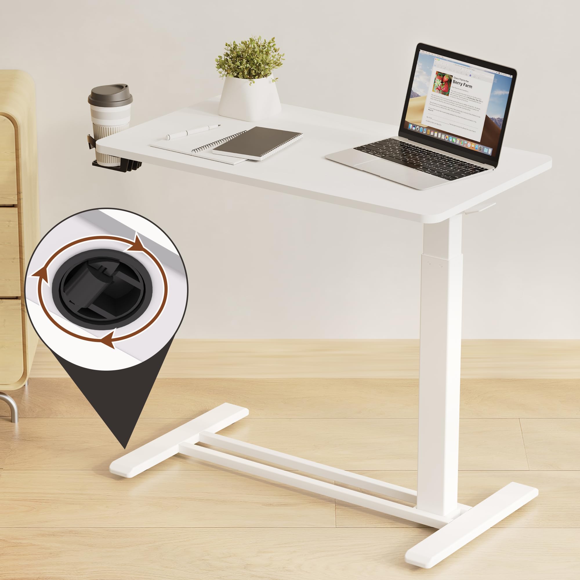 Flexispot Mobile Standing Desk with Wheels - 27.6