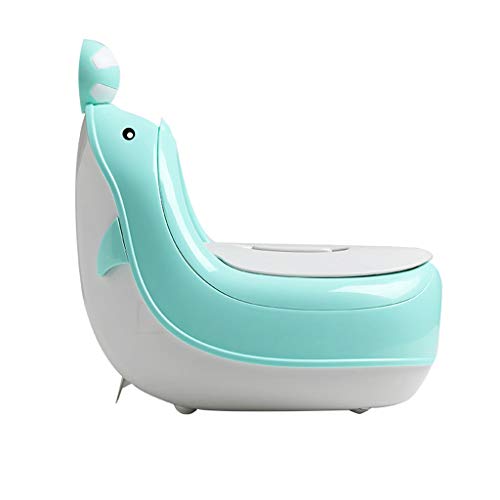Multi-Function Baby Toilet Training Potty Seat - Adjustable Padded Potty Chair for Boys & Girls Ages 1-6 Years - Green Children's Urinal & Step Stool - Perfect for Bathroom Independence & Toddler Potty Training