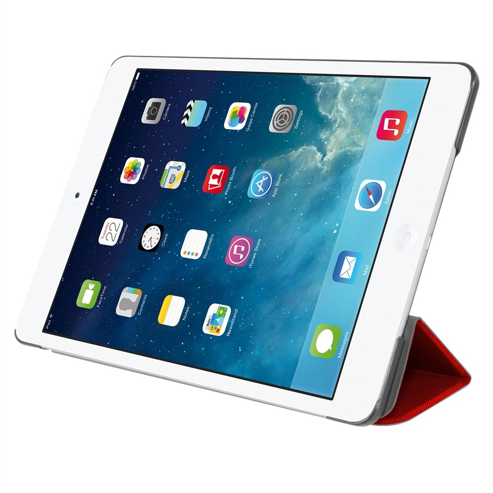 Premium Leather Ledger Folio Case for Apple iPad Air (CSF1IPDA-RD) - Slim Protective Cover with Auto Sleep/Wake | Perfect for Business, Travel & Everyday Use