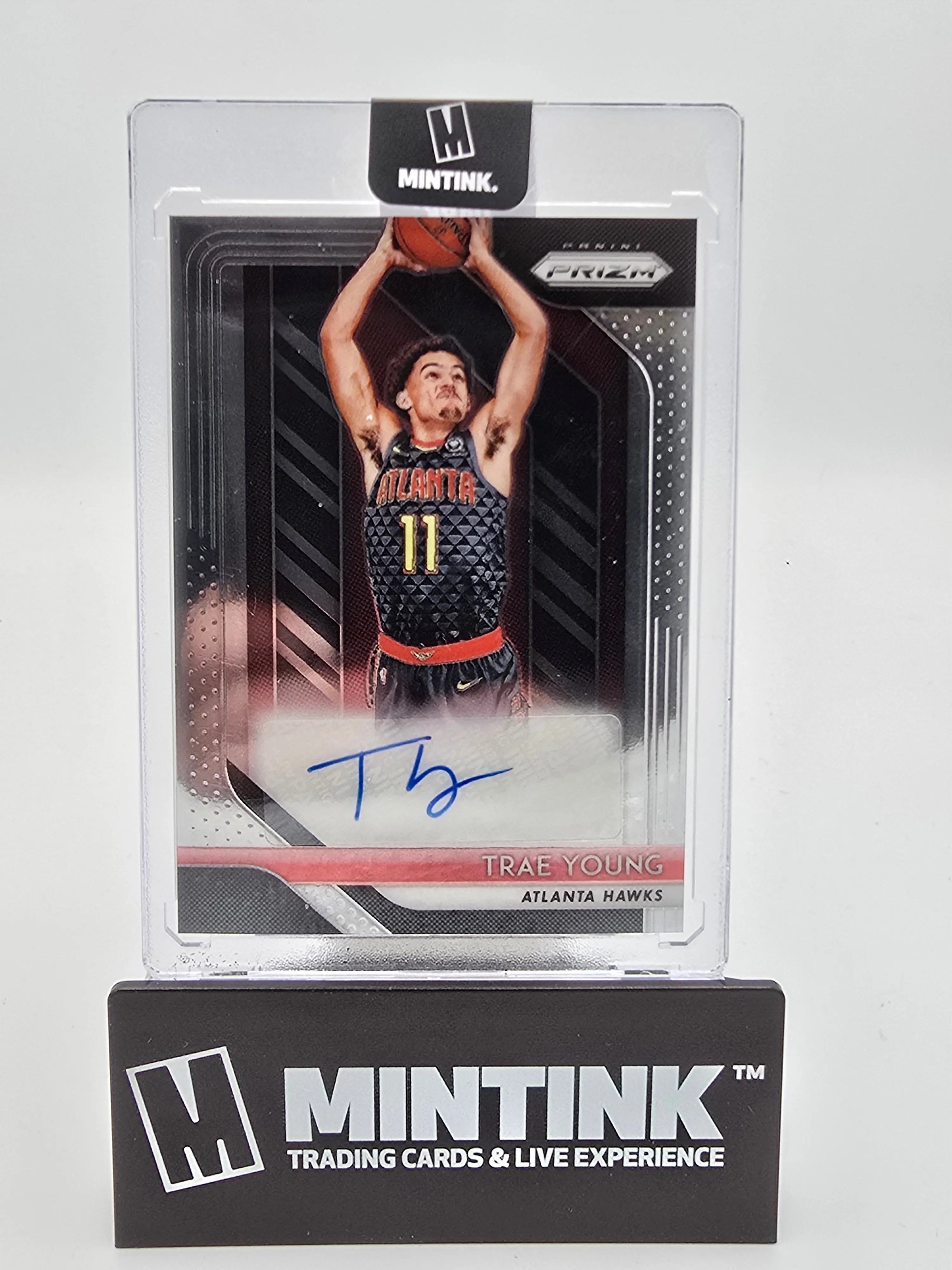 2018-19 Panini Prizm Basketball Trae Young Rookie Auto Prizm #RS-TYG Card - Perfect for NBA Collectors, Sports Memorabilia Enthusiasts & Investment