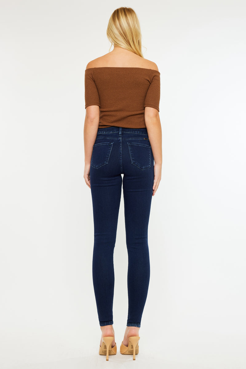 Annaka Mid Rise Super Skinny Jeans for Women - Stretch Denim Pants, Slim Fit High Waisted Jeans | Perfect for Work, Date Night & Casual Outfits