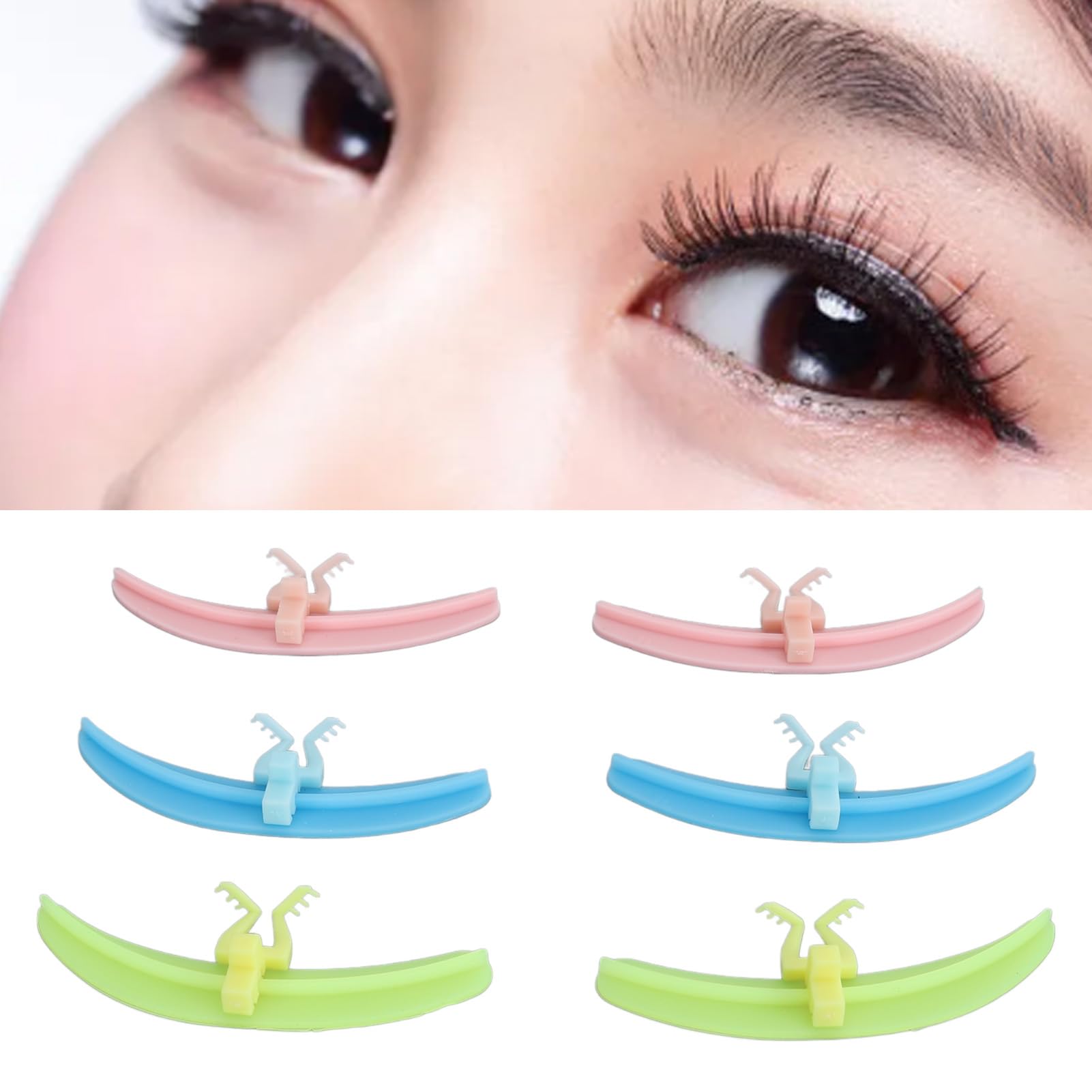 Professional Silicone Eyelash Separator Pads - 3 Colors for Lash Extensions & Makeup Application | Perfect for Salon, Home Use & DIY Beauty