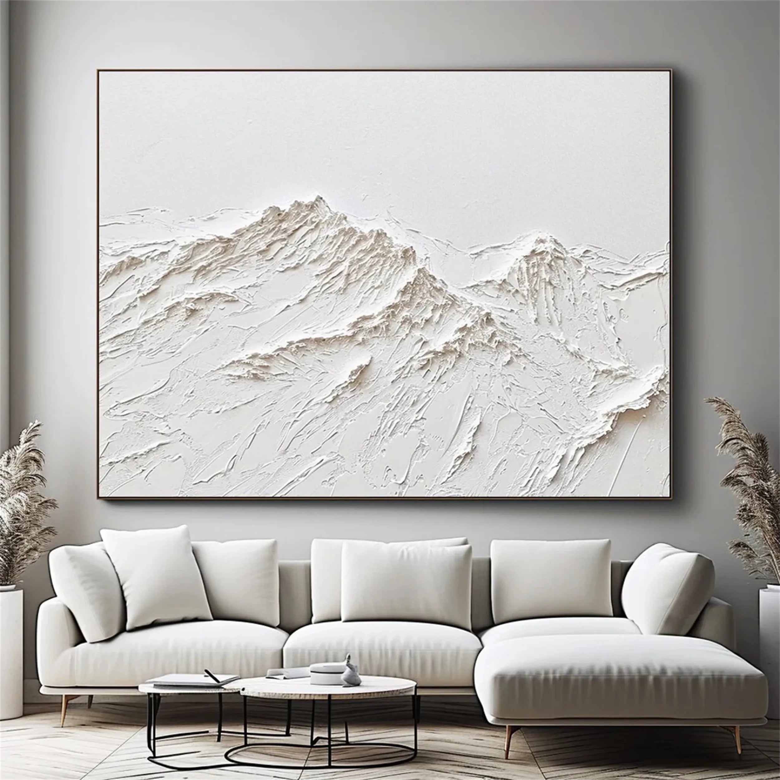 Minimalist Textured Plaster Art Painting - Modern Abstract Wall Decor for Living Room, Bedroom & Office | #MM251