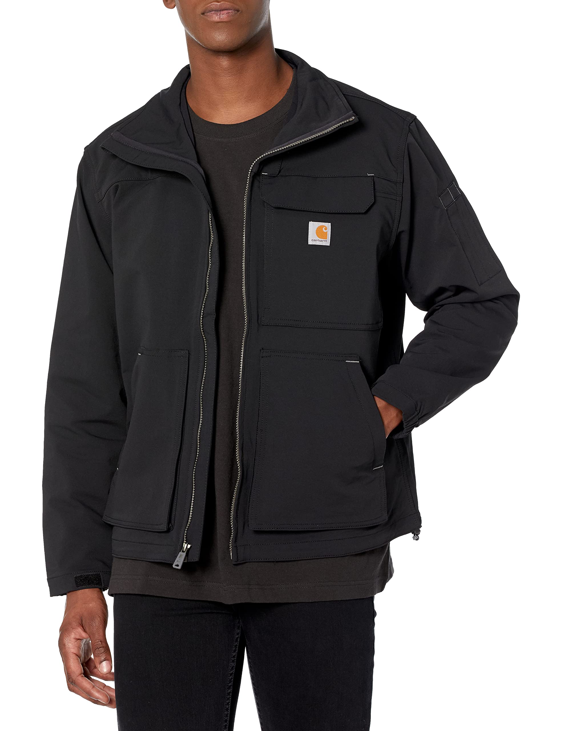 Carhartt Men's Super Dux Relaxed Fit Lightweight Mockneck Jacket for Big & Tall - Durable Workwear for Construction, Outdoor & Casual Wear
