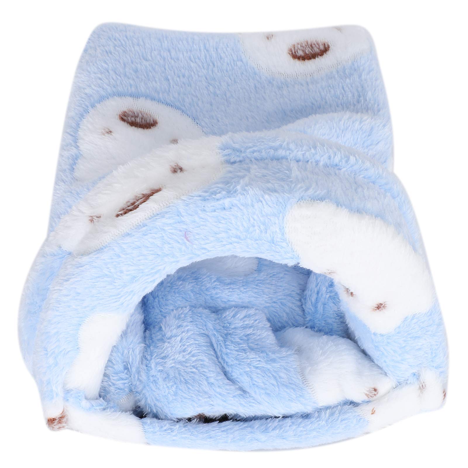 Warm Mini Pet House - Cozy Hamster Bed for Winter (Blue, M) - Small Animal Sleeping Nest