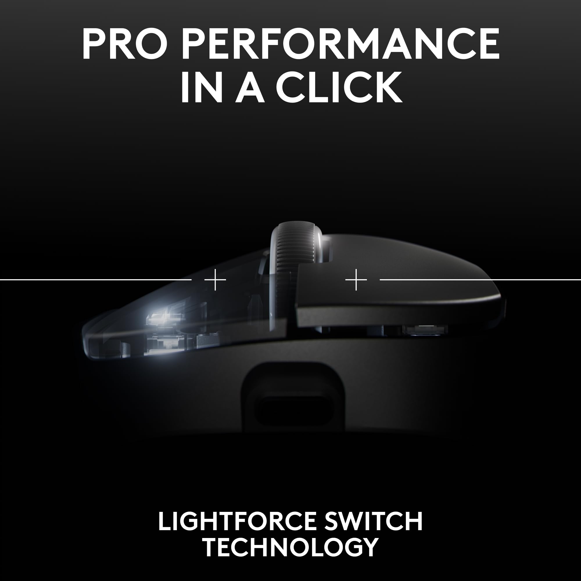 Logitech G PRO X Superlight 2 Wireless Gaming Mouse - 60g Ultra Lightweight, 5 Programmable Buttons, 44K DPI Optical Sensor, USB-C Fast Charging, Lightspeed Technology for PC & Mac (Black) - Perfect for Esports, FPS Games & Professional Gaming