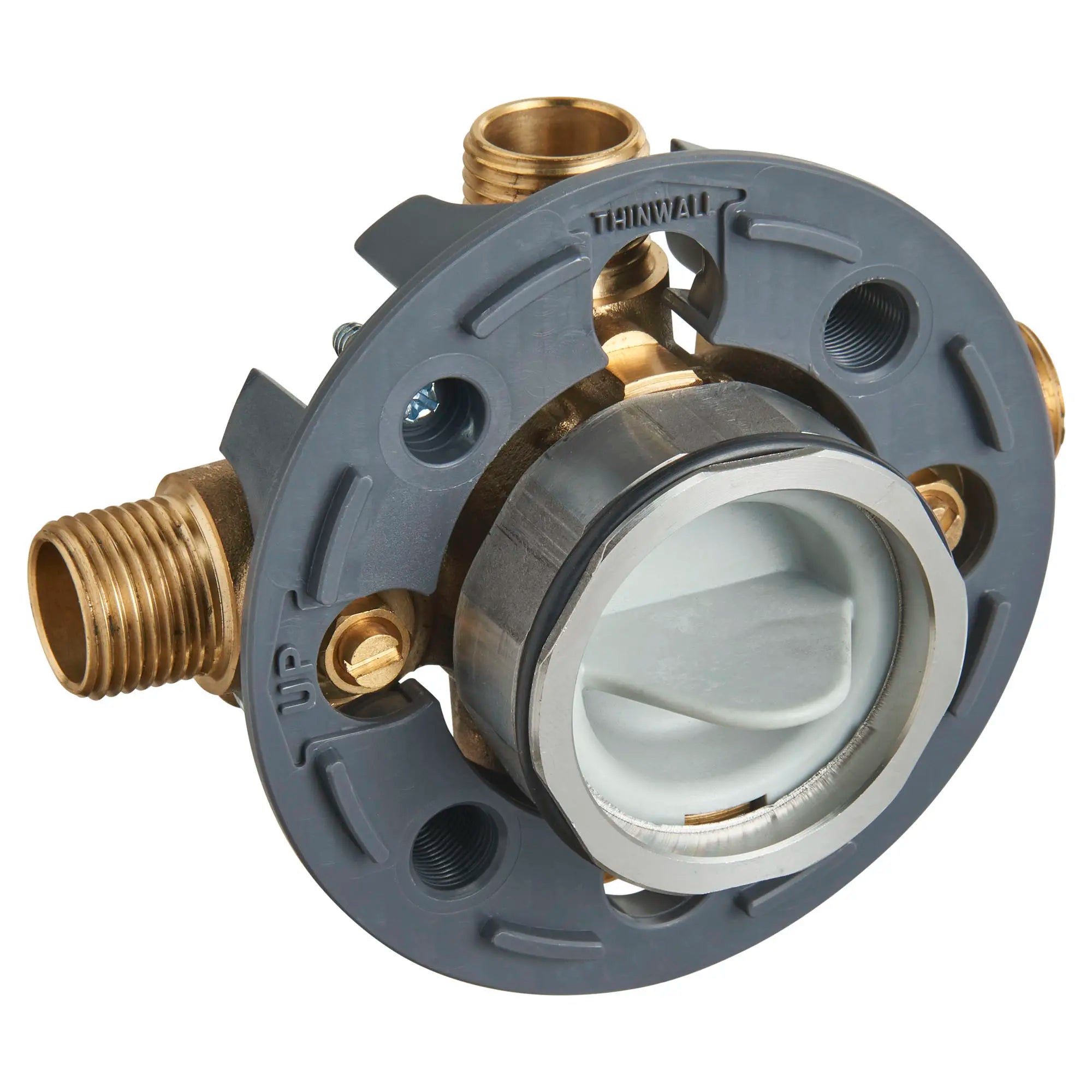 Flash® Universal Shower Rough-In Valve with Inlets/Outlets & Screwdriver Stops - Perfect for Bathroom Remodeling and DIY Plumbing Installations