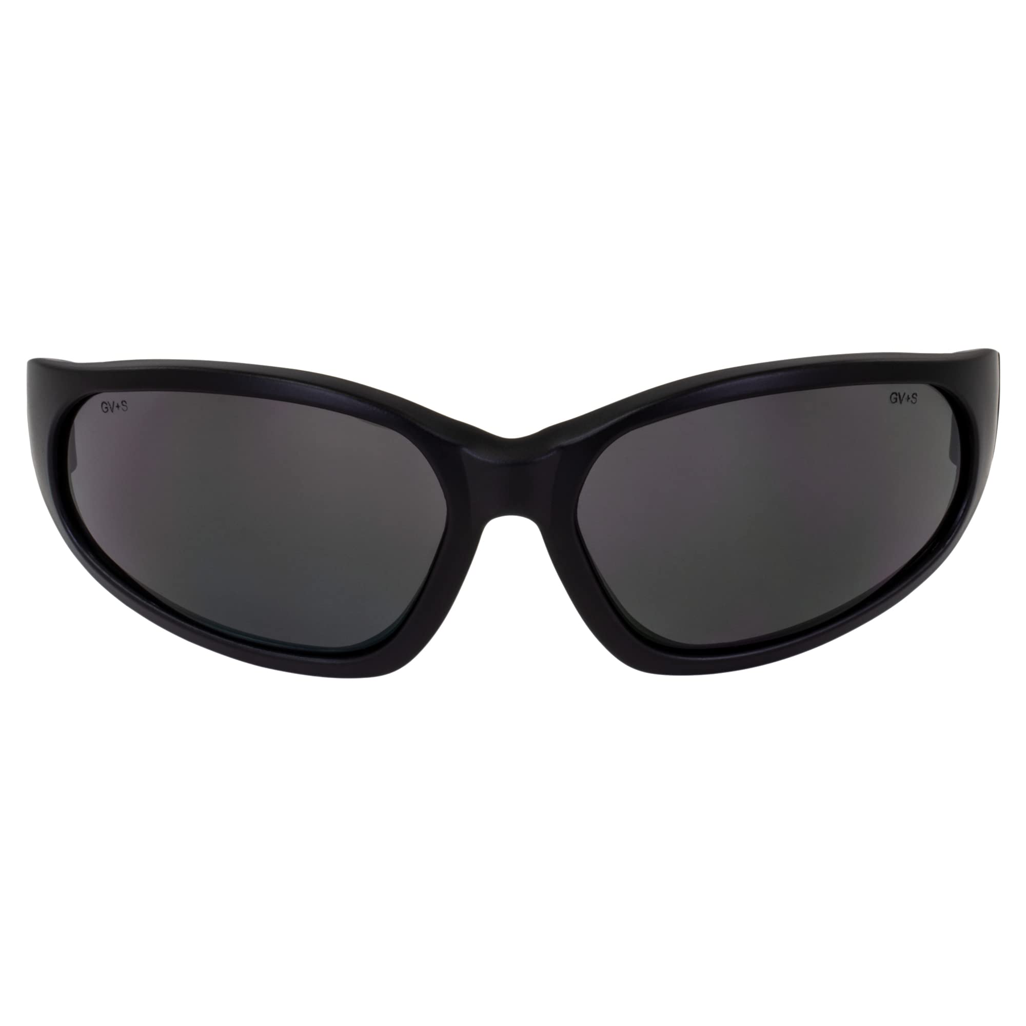 Hercules-1 Jr Wraparound Motorcycle Sunglasses - Z87.1 Safety Rated Riding Glasses for Small Faces (2 Pairs: Black Frame with Clear & Smoke Lenses) - Perfect for Motorcycle Riding, Cycling & Outdoor Sports