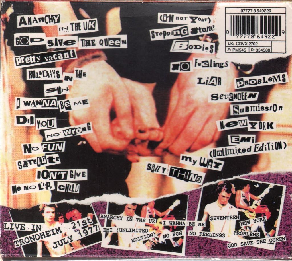 Kiss This: The Best of the Sex Pistols + Live In Trondheim - Punk Rock Music Album for Collectors & Fans | Perfect for Road Trips, Parties & Music Lovers