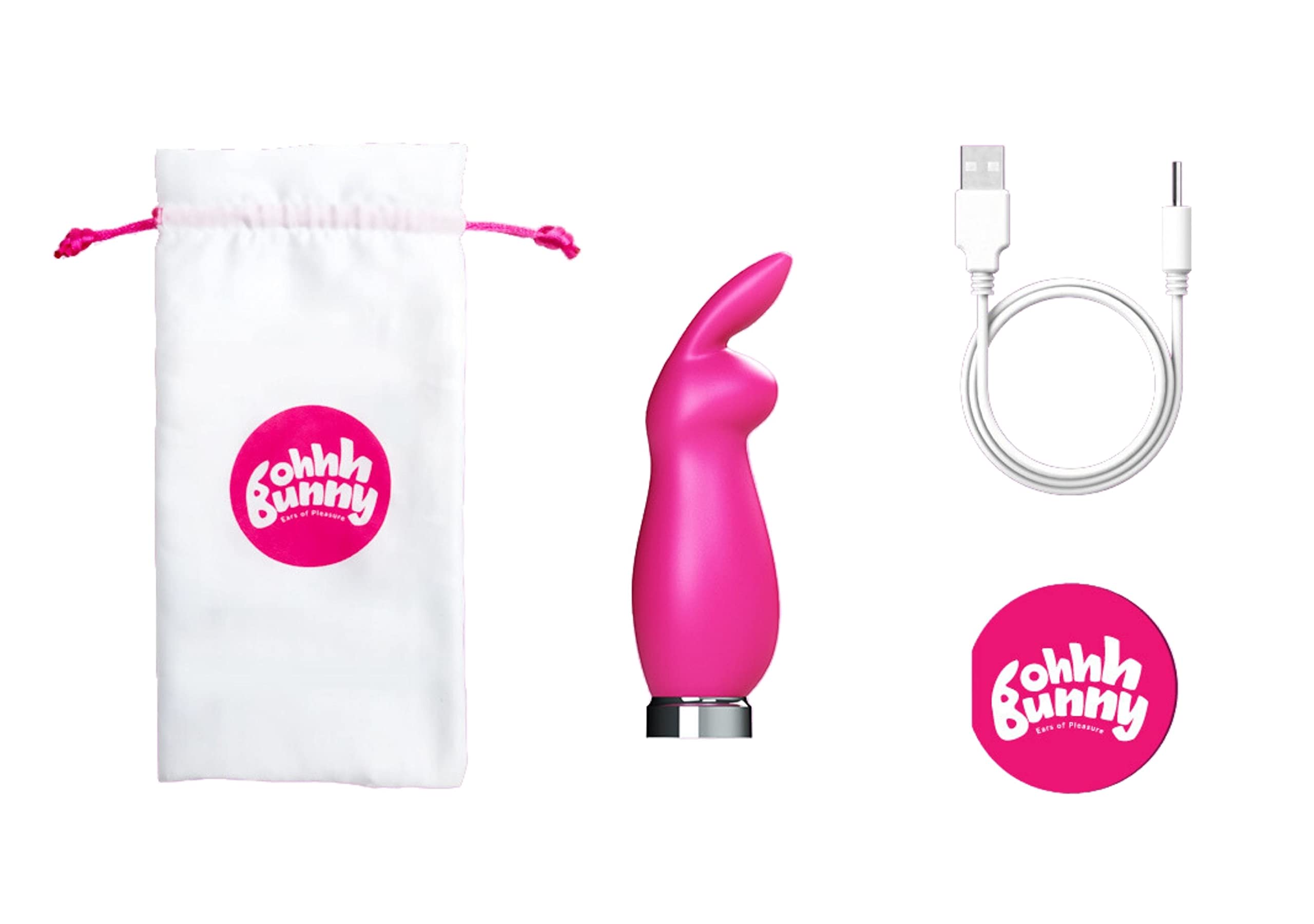 VeDO Crazzy Bunny Rechargeable Clitoral Vibrator - Powerful Bullet Vibrator for Women, Pink Adult Sex Toy & Clitoris Stimulator | Perfect for Solo Play, Couples Fun & Sensual Massage