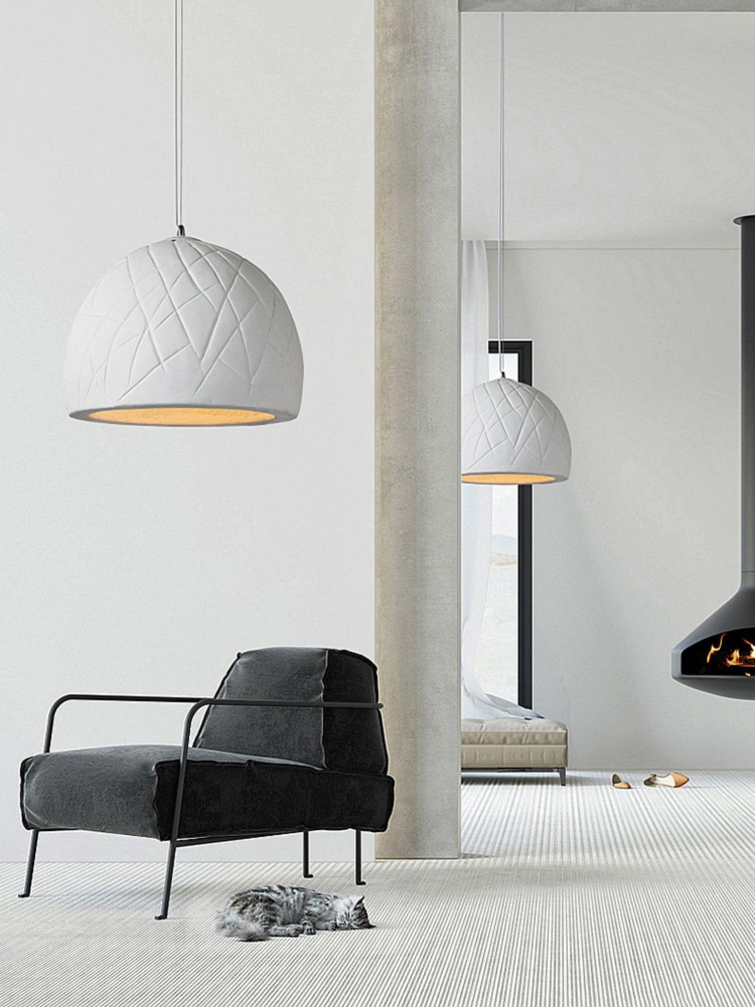 Modern Malva Pendant Light - Elegant Glass Ceiling Hanging Lamp for Dining Room, Kitchen Island & Bedroom Lighting - Dimmable Vintage Industrial Style Fixture