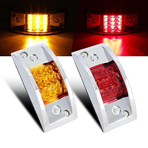 1pcs Amber + 1pcs Red