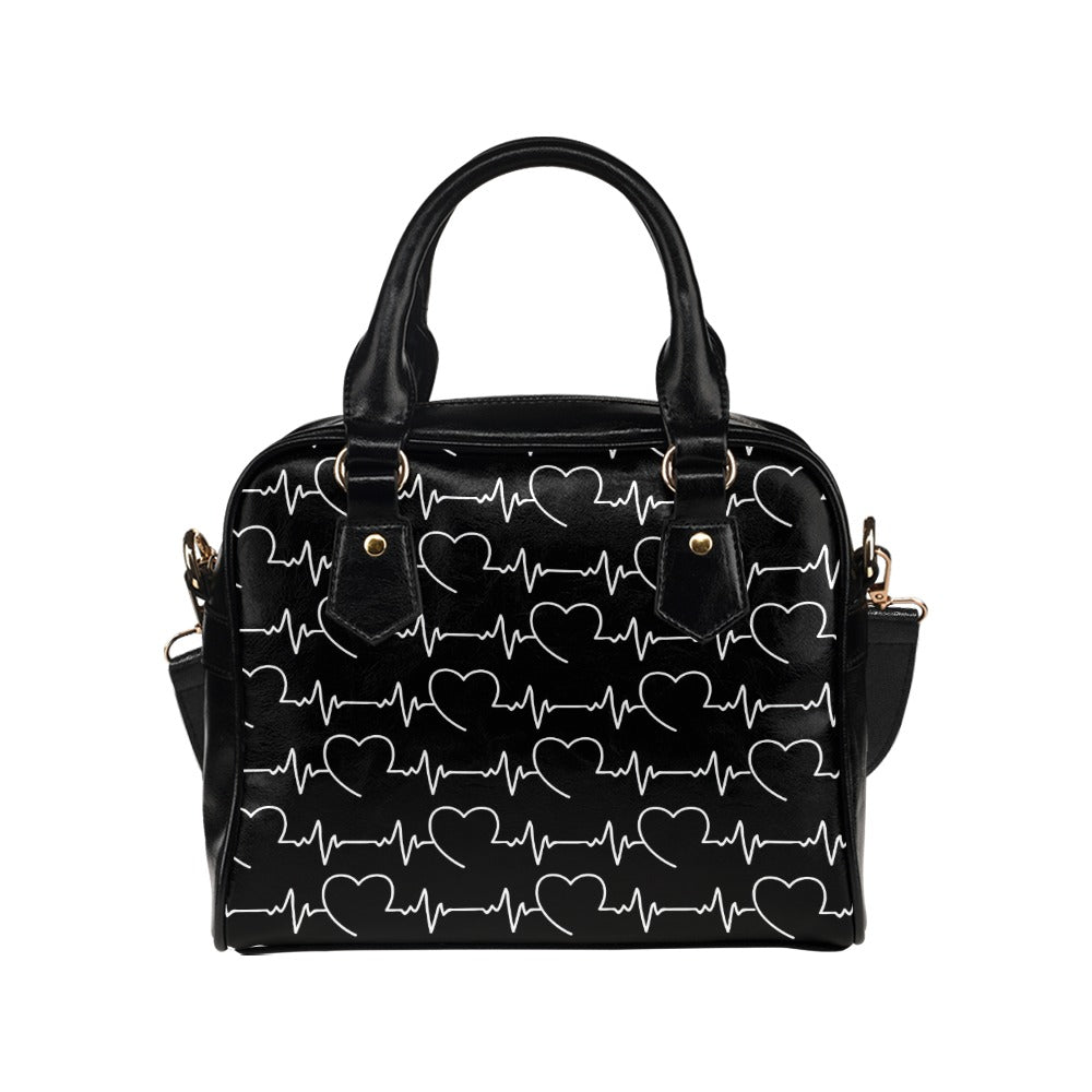 Heartbeat Shoulder Handbag for Women - Stylish Crossbody Purse with Adjustable Strap, Perfect for Work, Travel & Everyday Use