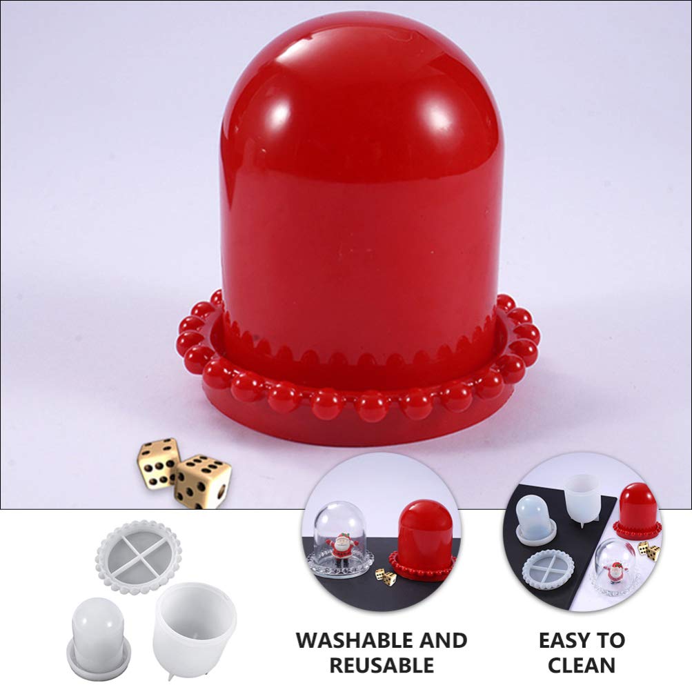 EXCEART 3-Piece Silicone Mold Set for Resin Dice, Coasters & Ashtrays - DIY Crafting, Tabletop Gaming & Home Decor Accessories