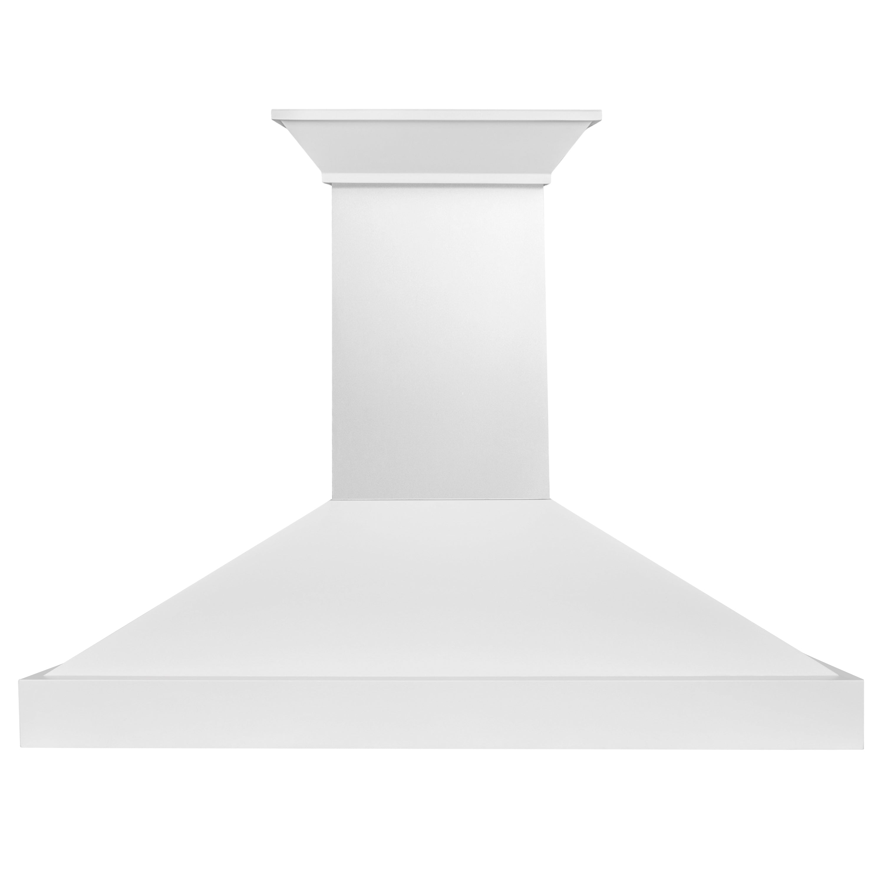 ZLINE 48 Inch Wooden Wall Mount Range Hood in Smooth Bright White Finish (KBWW 48) - Powerful Kitchen Ventilation for Modern Homes & Restaurants
