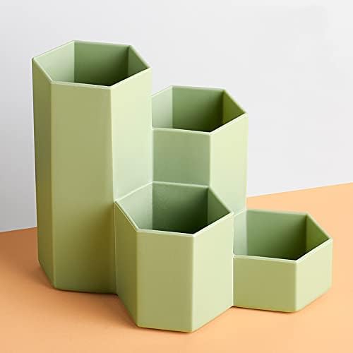 Multi-Compartment Pen Holder & Desk Organizer - 4-Section Stationery Storage Cup for Pencils, Pens, Office Supplies | Perfect for School, Home & Office Workspace Organization