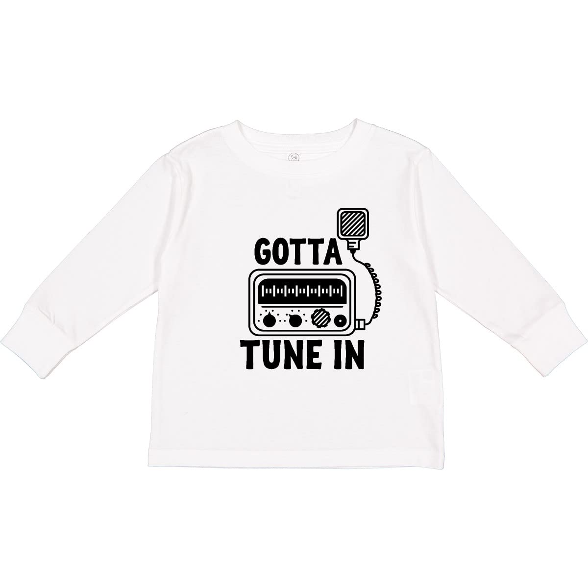 Inktastic CB Ham Radio Fan Trucker Gift Toddler Long Sleeve T-Shirt - Fun Casual Outfit for Kids & Toddlers
