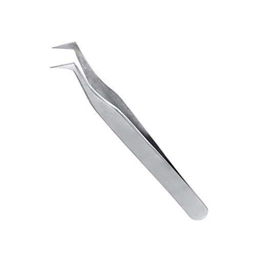 Professional False Eyelash Tweezers - Volume Eyelash Extension Tools with Curved Tip for Precise Application | Perfect for Lash Artists, DIY Extensions & Salon Use