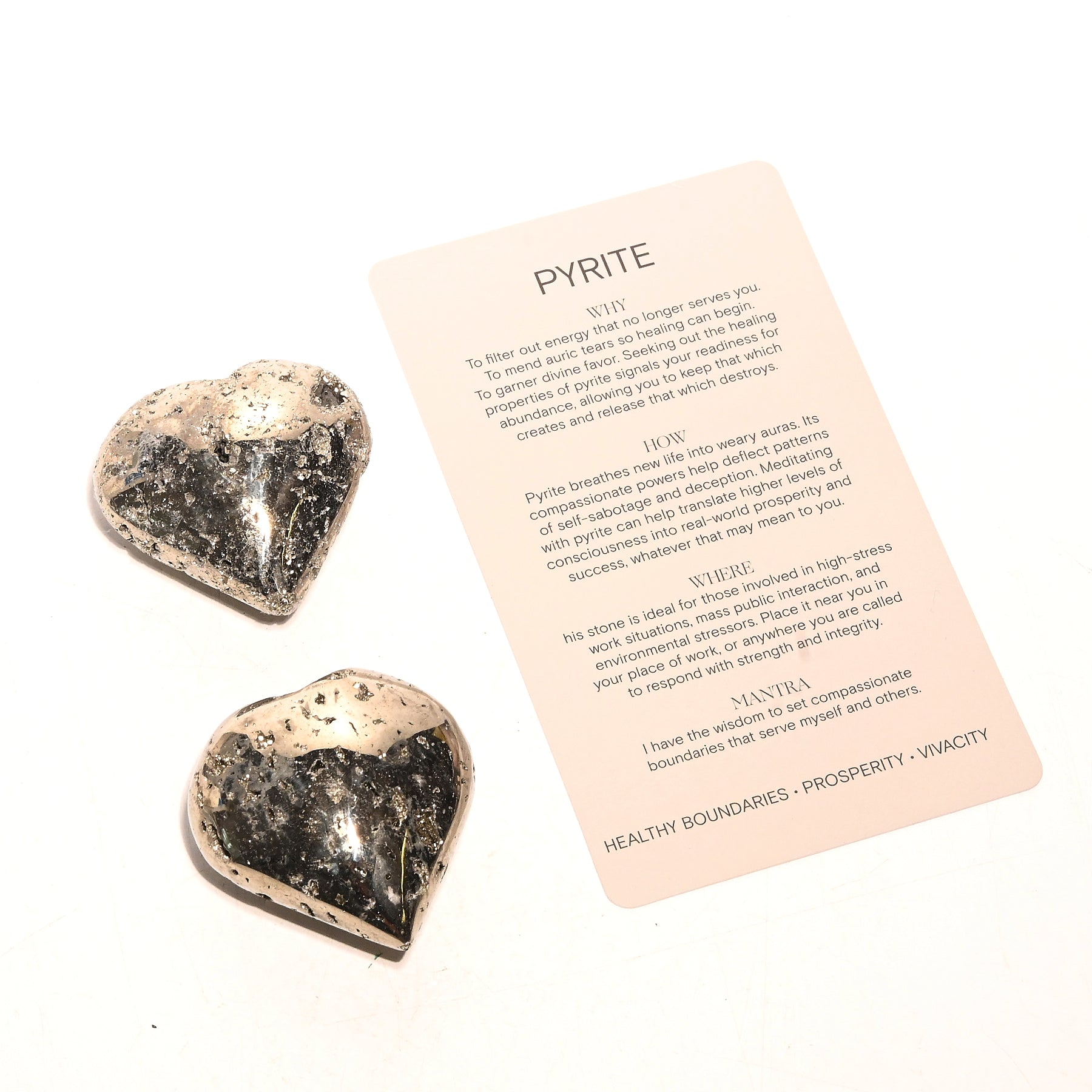 Pyrite Heart Necklace - Natural Pyrite Gemstone Jewelry for Women - Perfect for Everyday Wear, Gifts & Spiritual Healing
