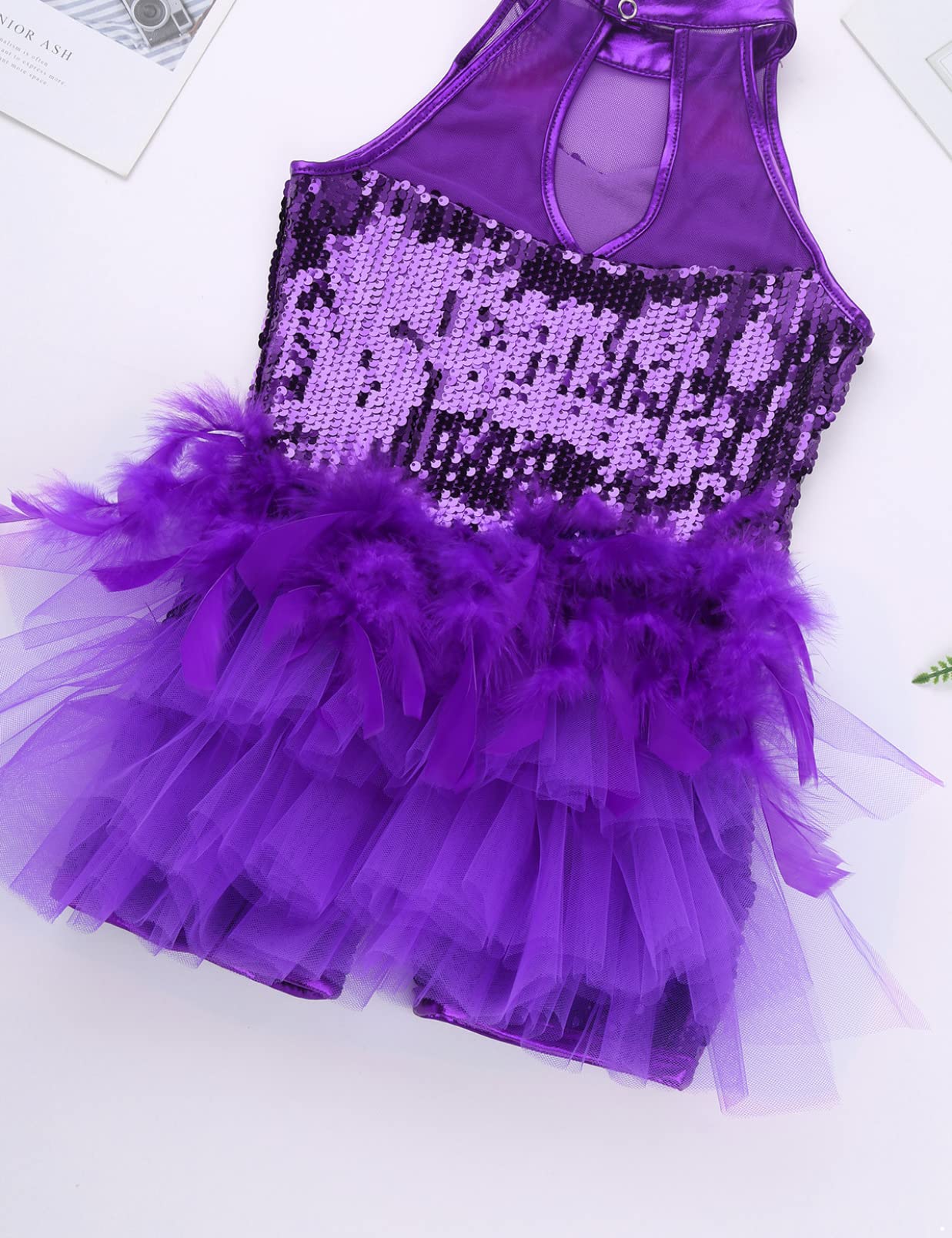 Sparkly Girls Ballet Leotard with Tutu - Kids Dance Costume for Ballet, Jazz, Latin & Street Performance - Perfect for Recitals, Competitions & Dance Classes