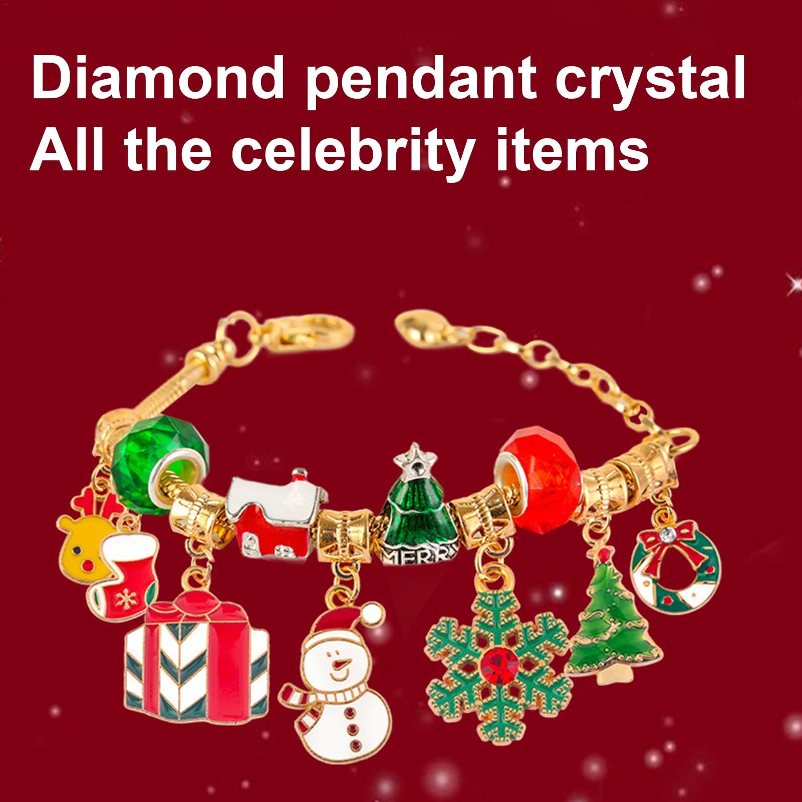 Christmas Advent Calendar for Kids - 24 Days Countdown with Bracelet Making Kit, DIY Jewelry Craft Set for Teens, Girls & Women | Perfect for Holiday Gifts, Classroom Activities & Family Christmas Traditions
