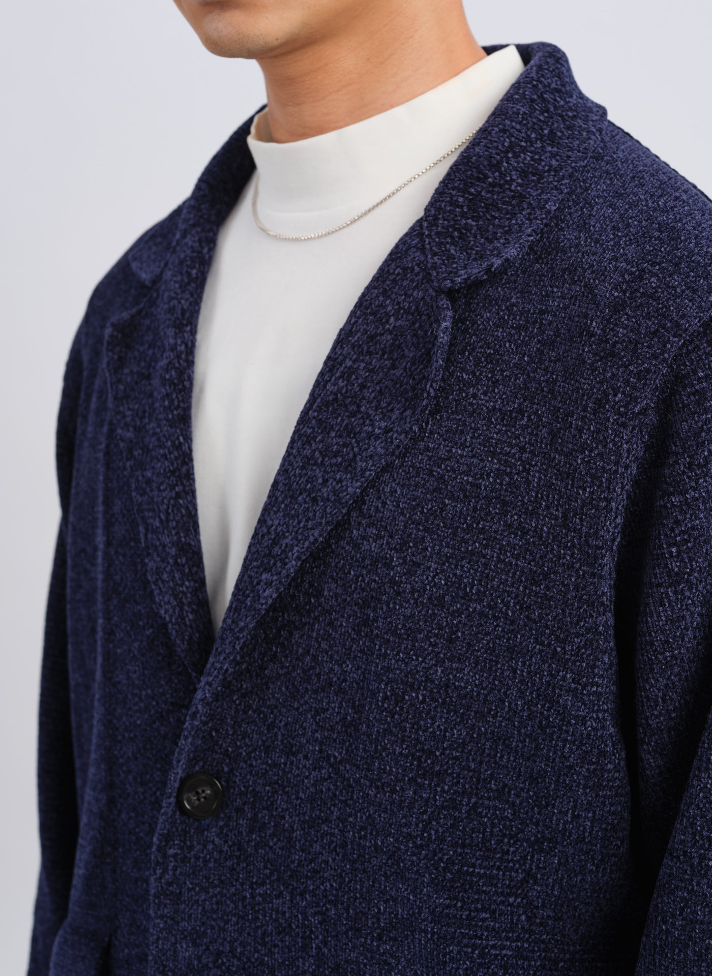 Stylish Polyester Velvet Knitted Blazer for Women - Elegant Office Wear & Evening Outfits