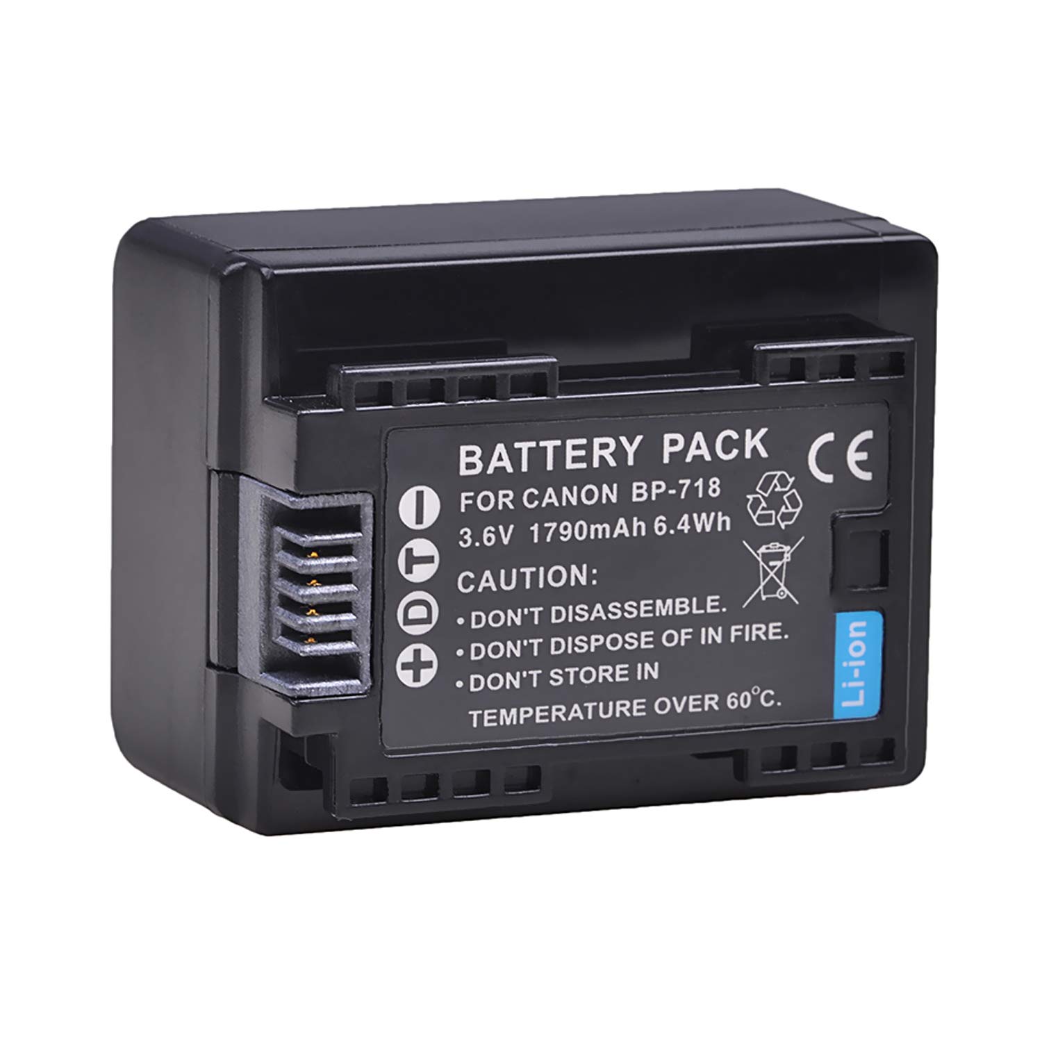 Canon VIXIA HF R600 R700 R800 HD Camcorder Battery Pack & LCD USB Travel Charger - Power Solution for Travel, Vlogging, and Outdoor Filming