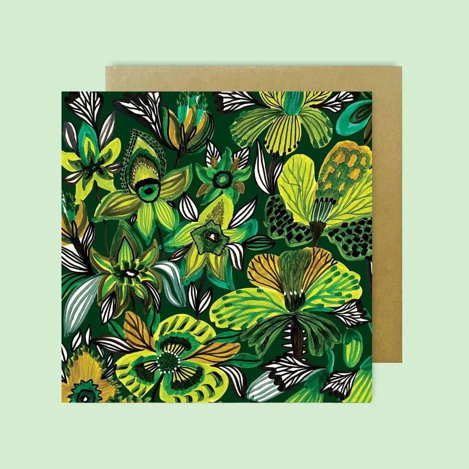 Rainforest Flora Magnetic Gift Set with Greeting Card - Perfect for Birthdays, Anniversaries & Housewarming Gifts