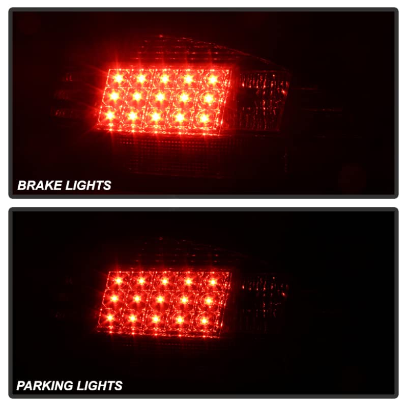 Spyder Auto 5007179 LED Tail Lights Chrome/Smoked - High-Performance Aftermarket Brake Lights for Trucks, SUVs & Jeeps