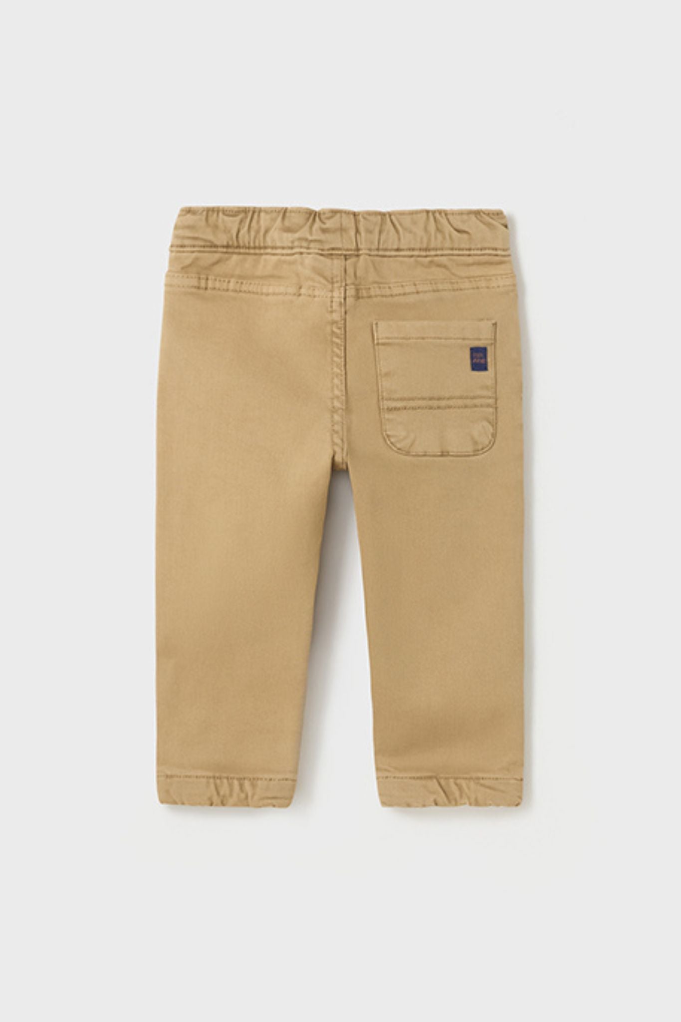 Khaki Drawstring Waist Joggers for Baby Boys - Comfortable Elastic Cargo Pants for Playtime, Outings & Everyday Wear
